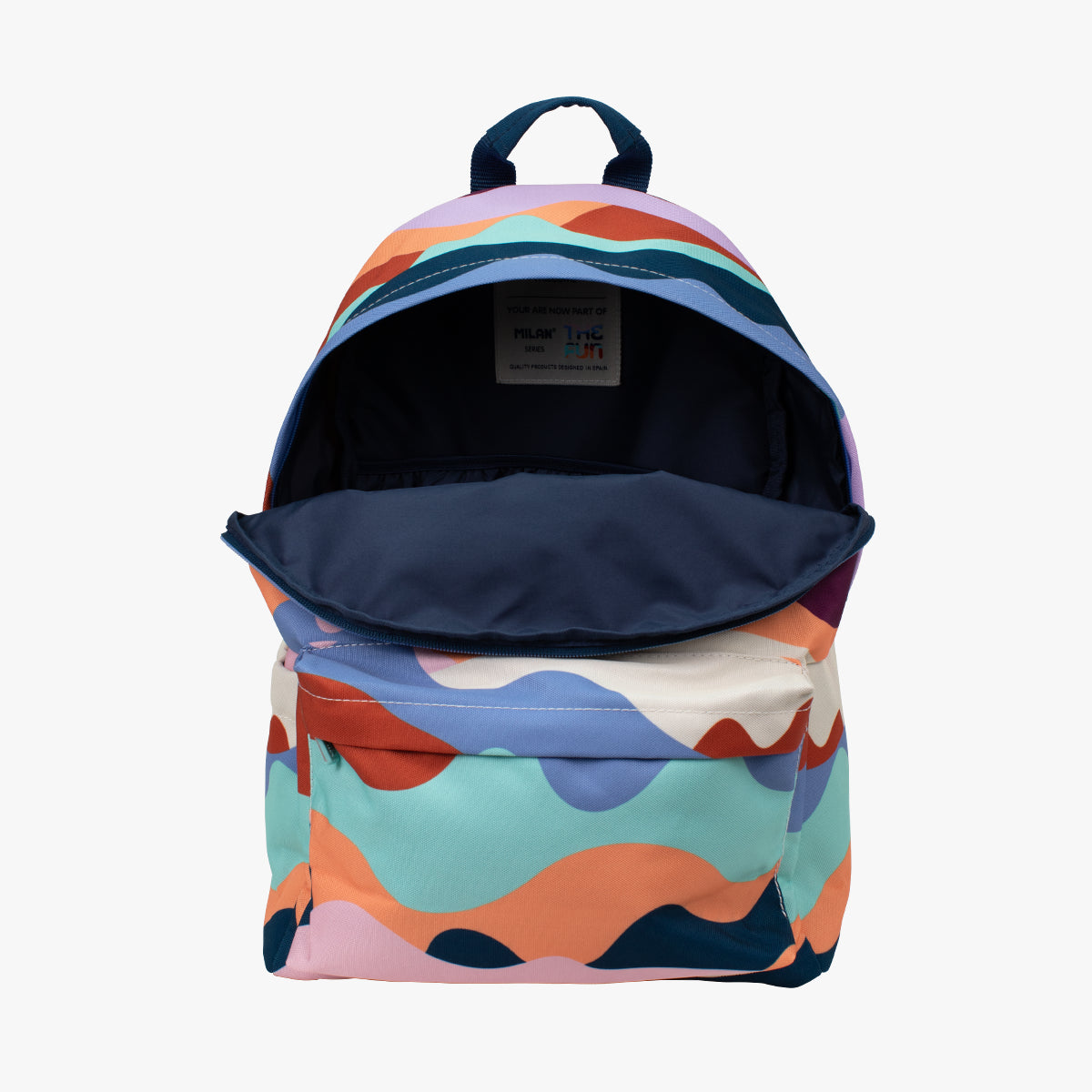 Pack ESCOLAR The Fun multicolor: mochila + estuche 3 pisos + botella