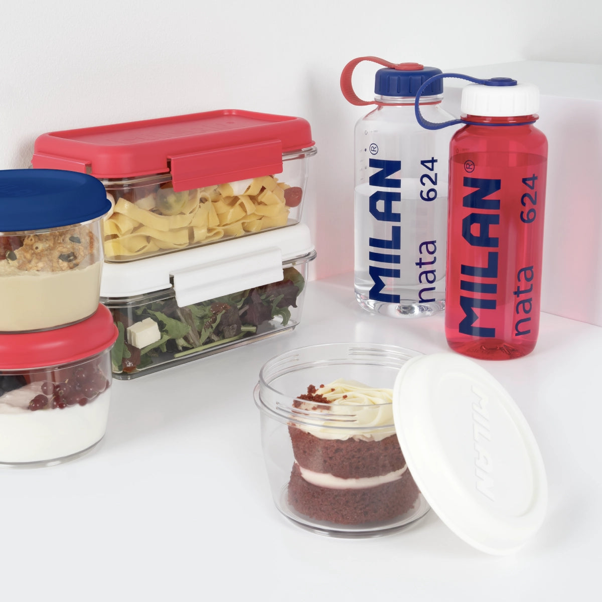 Botella de plástico tritán 0,65 L MILAN nata® 624