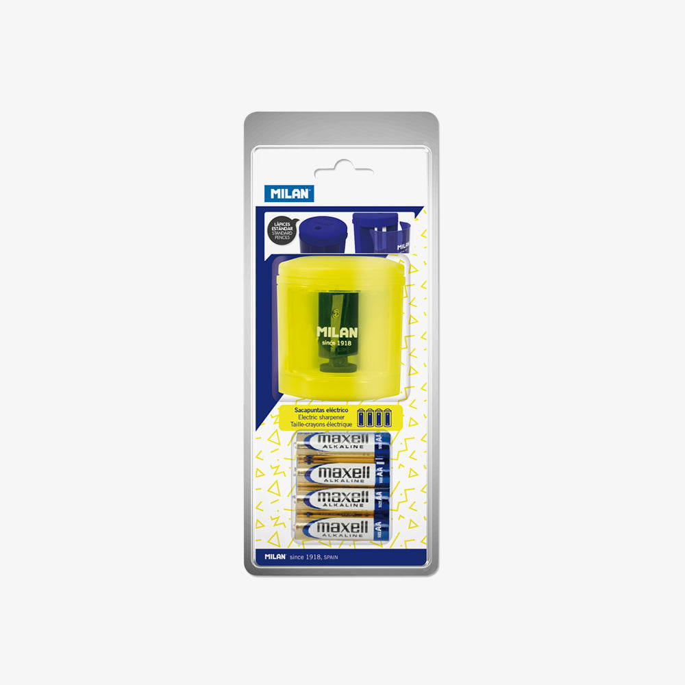 Maquineta elèctrica per la llapis estàndard amb piles incloses, Acid Collection