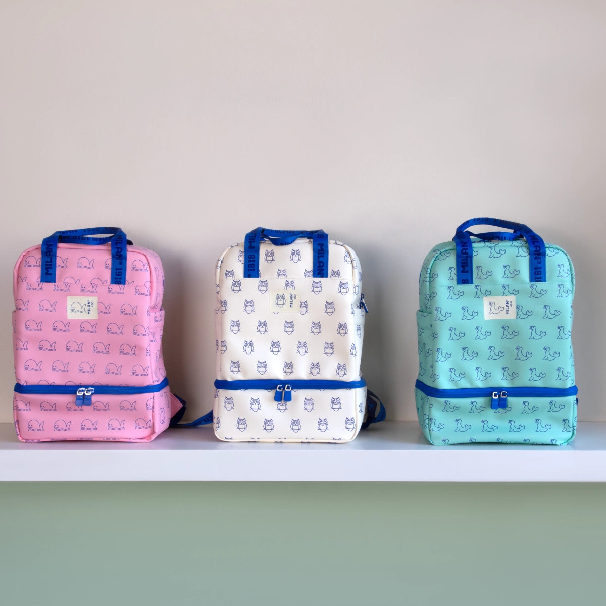 Motxilla infantil quadrada 9,5 L, col·lecció 460 since 1918
