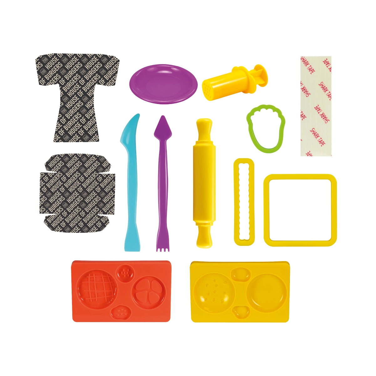 Kit Soft Dough de pasta blanda con herramientas 'Casa de las hamburguesas'