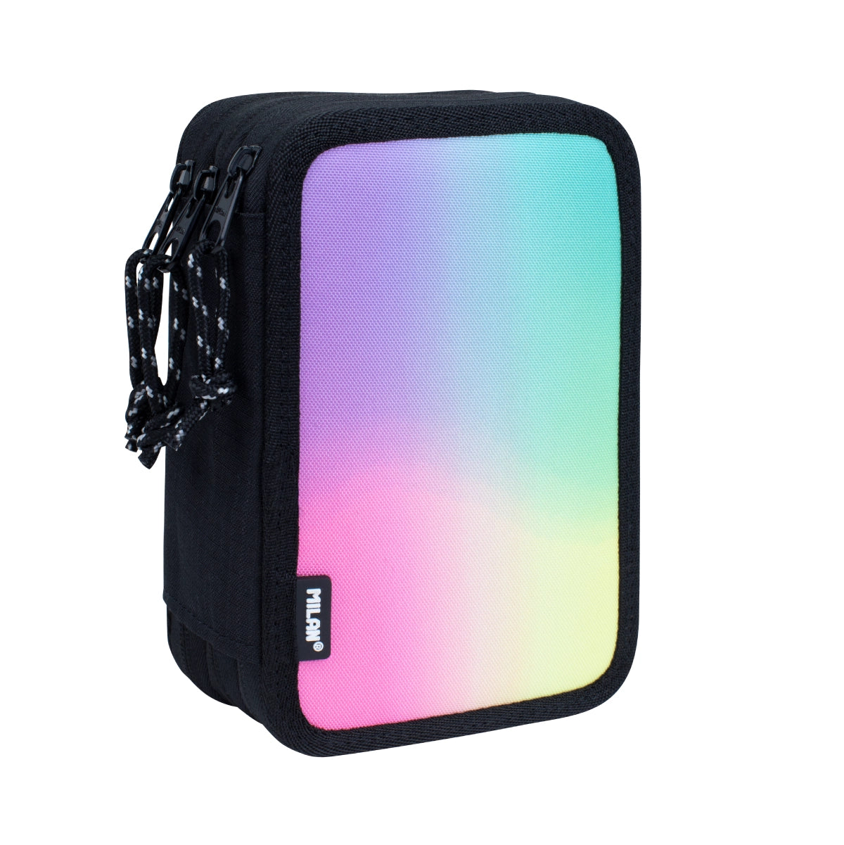 Estuche escolar triple con contenido, Sunset