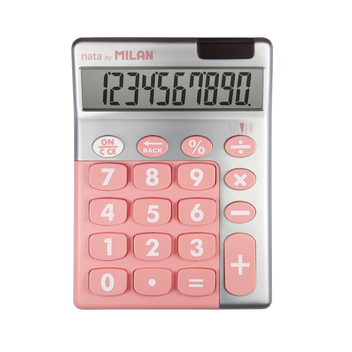 Calculadora de sobremesa mediana de 10 dígitos, Silver