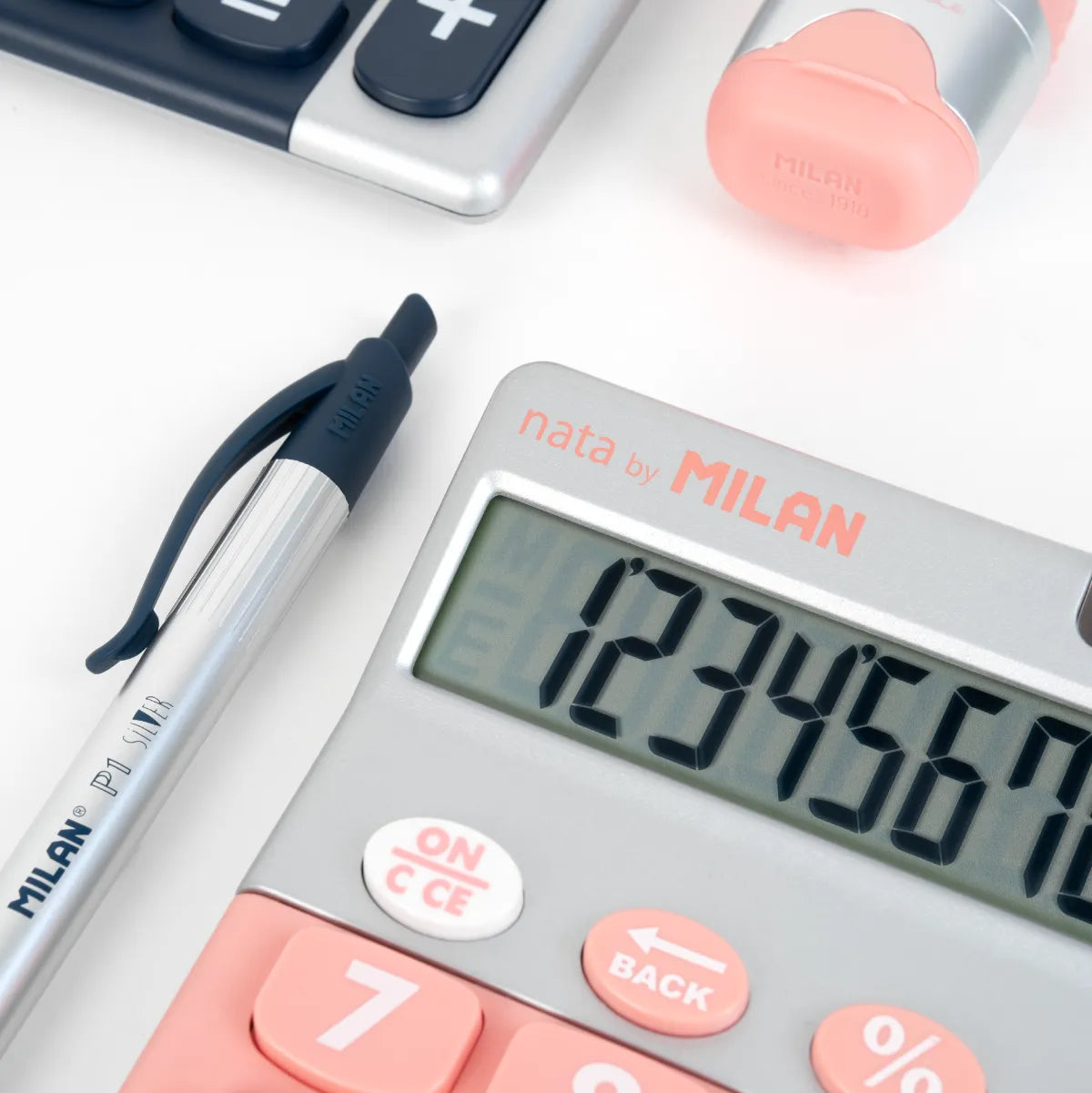 Calculadora de sobremesa mediana de 10 dígitos, Silver