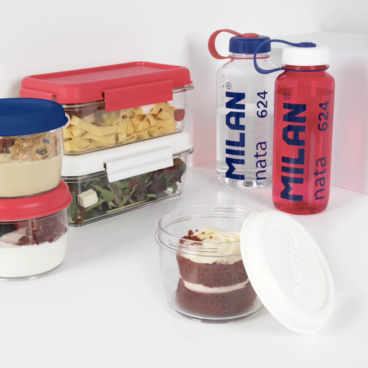 Ampolla de plàstic tritan transparent 1 L MILAN nata® 624