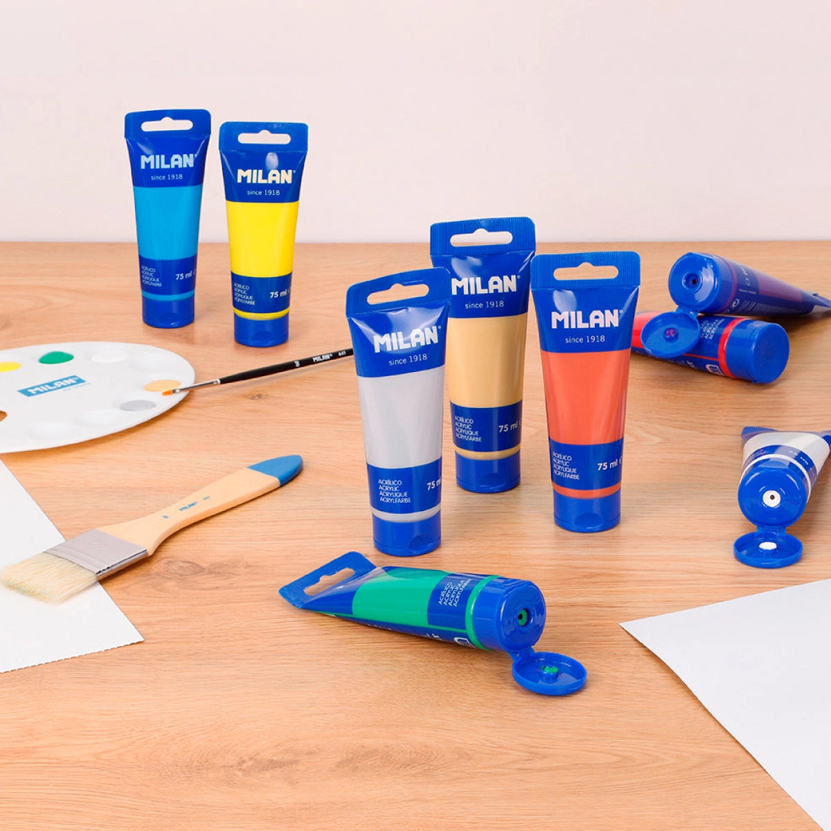 Pintura acrílica carmín Coral Red (75 ml)