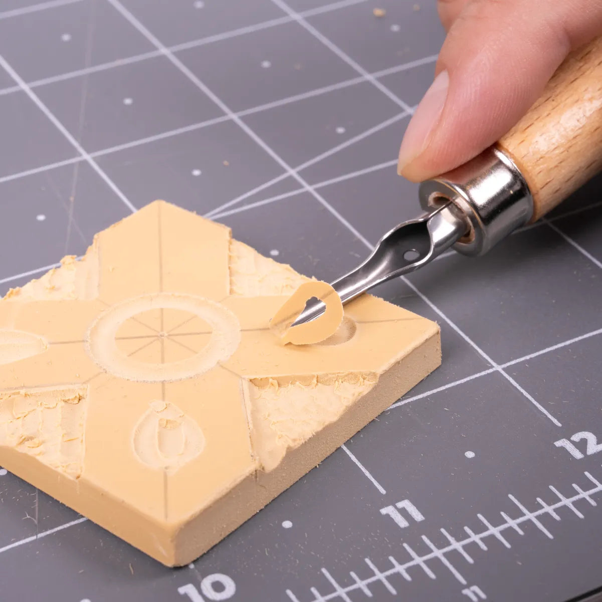 Planxa de gravat Rubber Carving Block mitjana (15,5 x 9 x 0,7 cm)