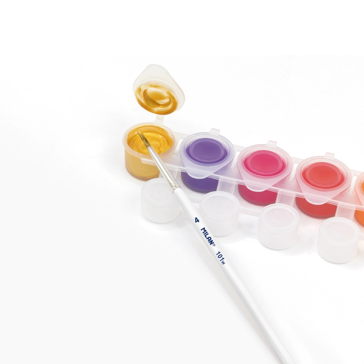 Set 14 mini témperas con pincel (14 tarros de 5 ml)