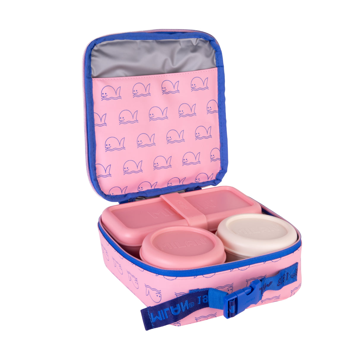 Bossa isotèrmica porta aliments rectangular amb 3 carmanyoles, col·lecció 460 since 1918