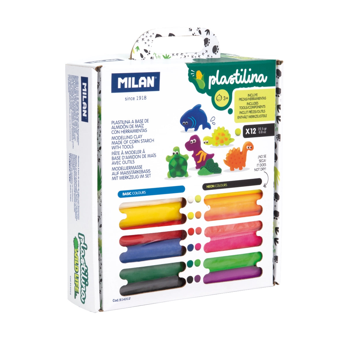 Kit de plastilina con moldes y herramientas 'Wild Life'