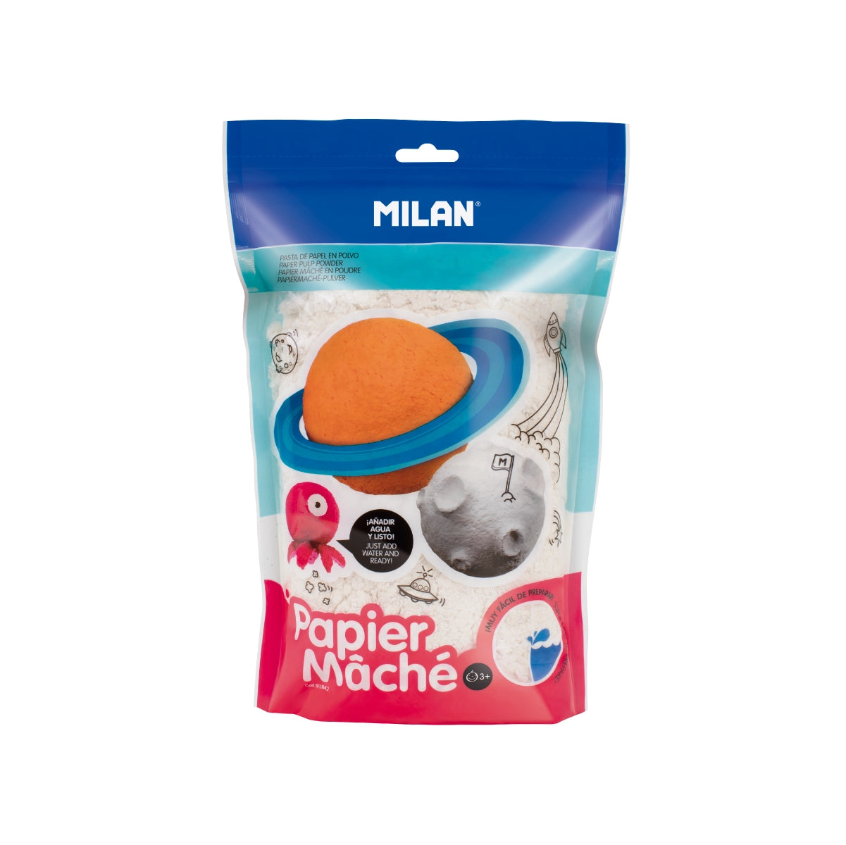 Papel maché blanco (bolsa 200 g)