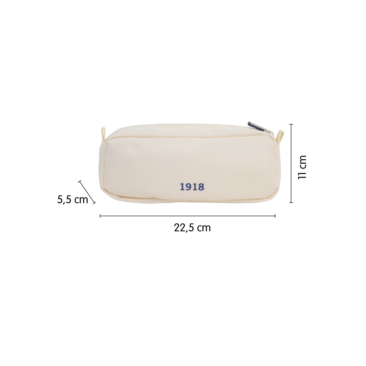 Estuche portatodo rectangular con 2 cremalleras, 430 since 1918
