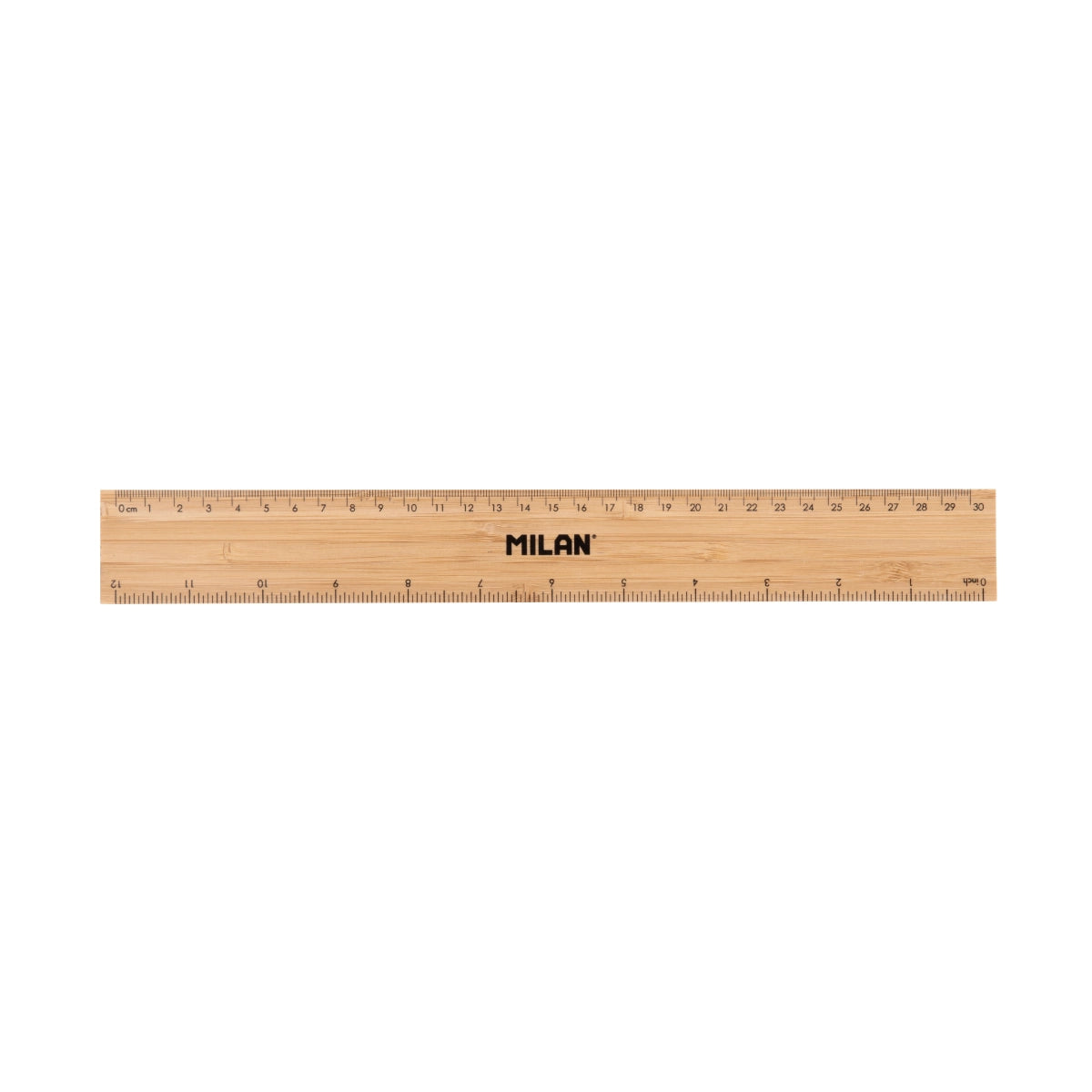 Regla gruesa 30 cm de bambú