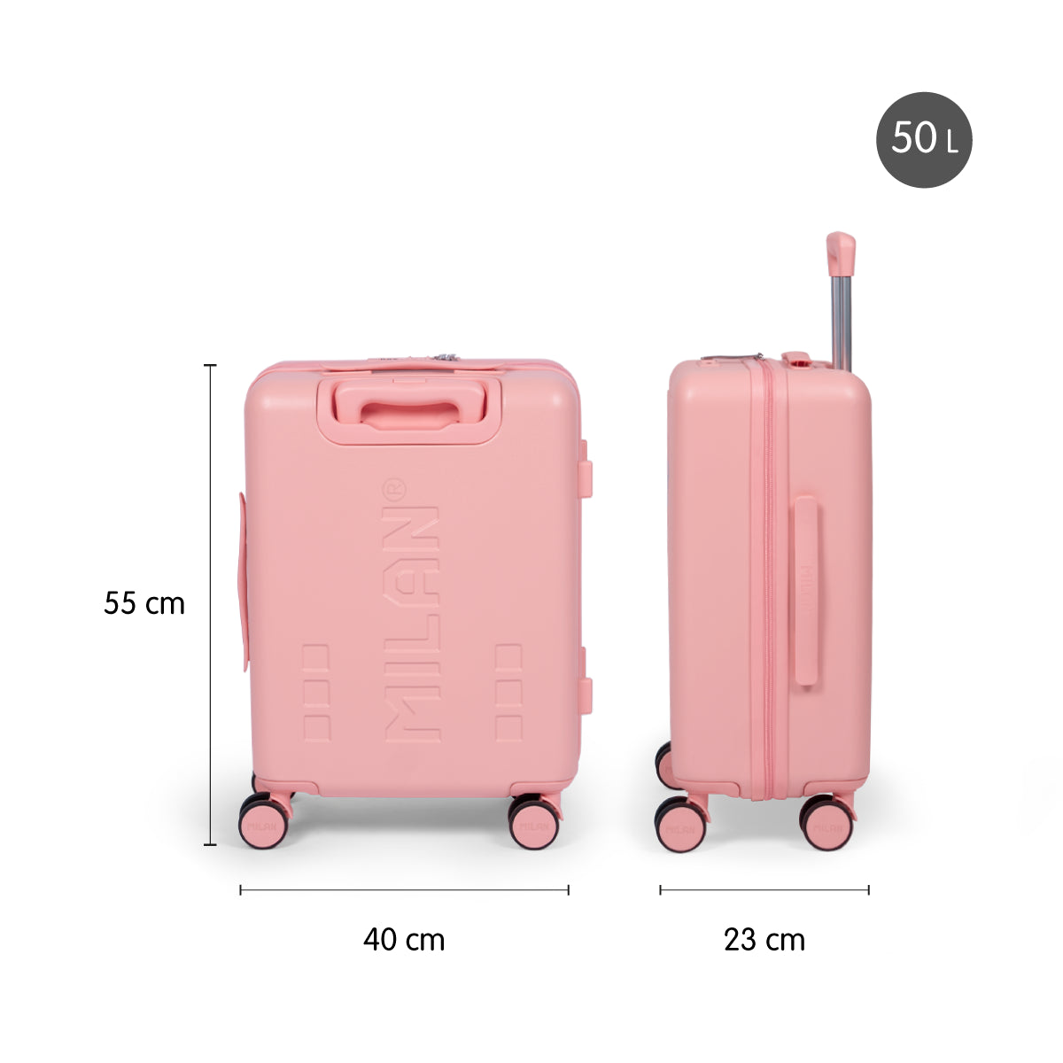 Maleta cabina rígida 55 cm MILAN 430 since 1918