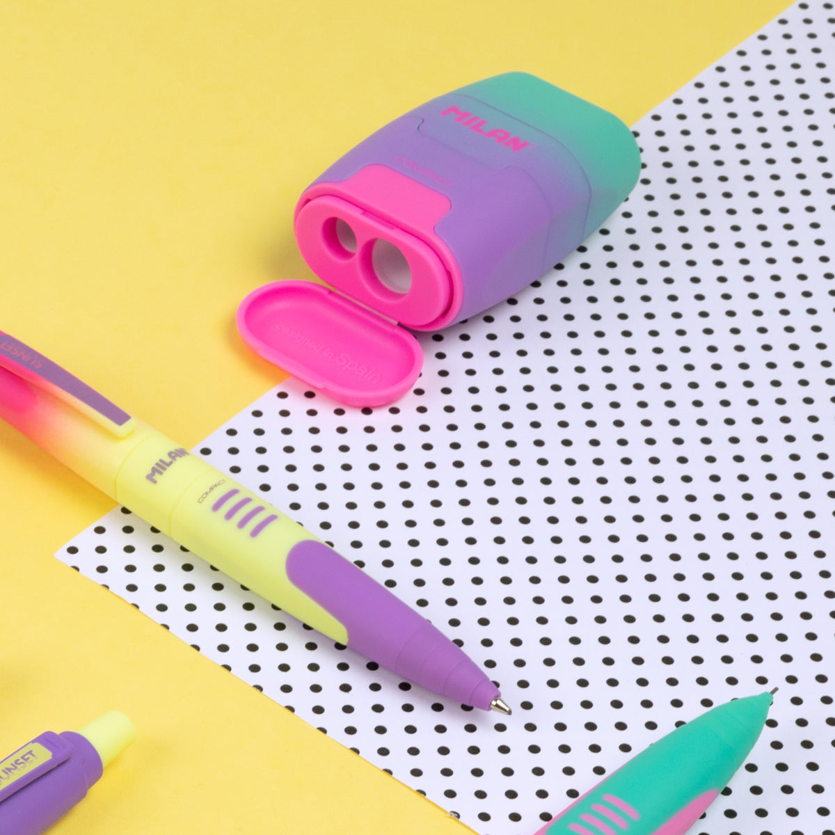 Afilaborra con 2 gomas de recambio, Sunset