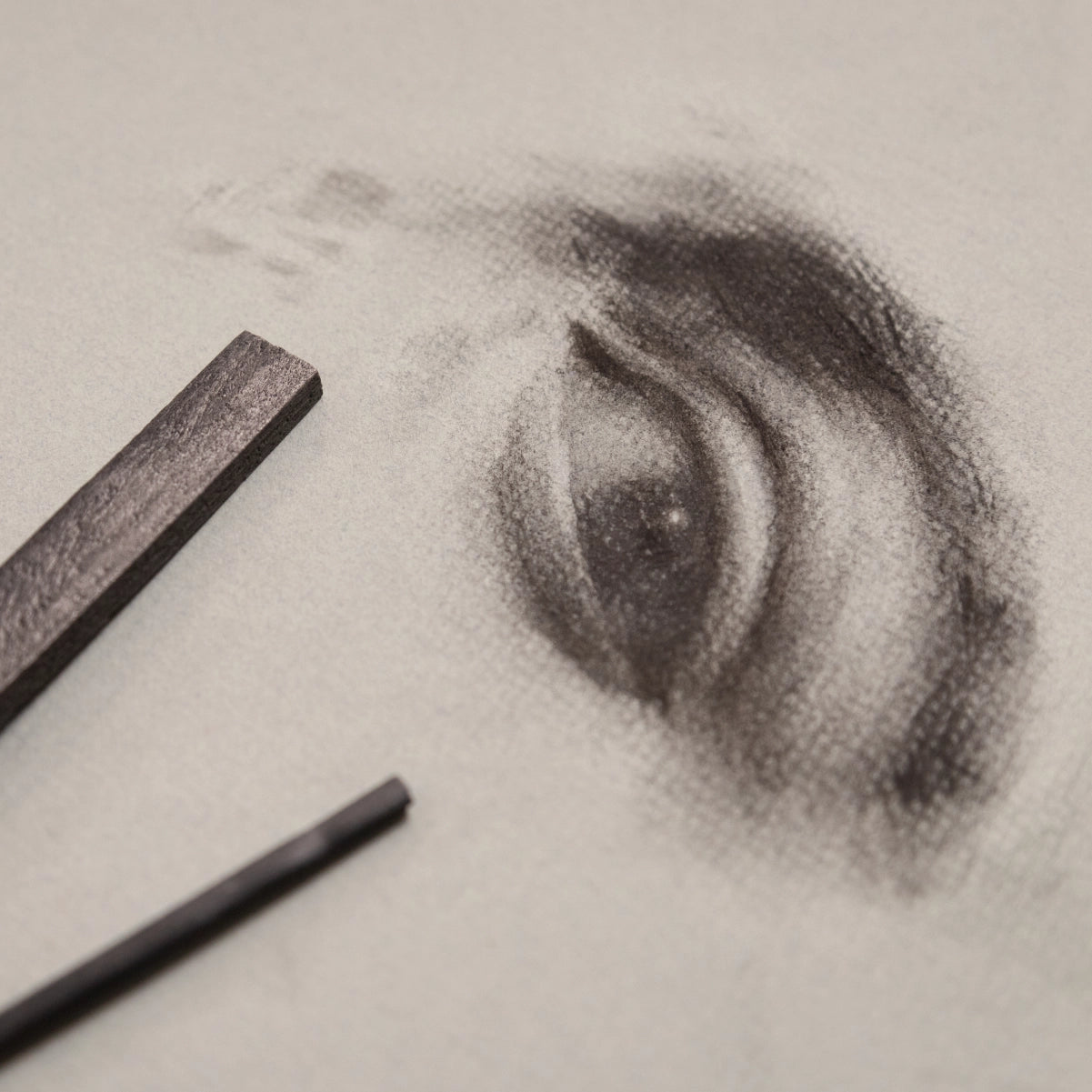 3 barritas de carboncillo natural rectangular 22 x 10 mm