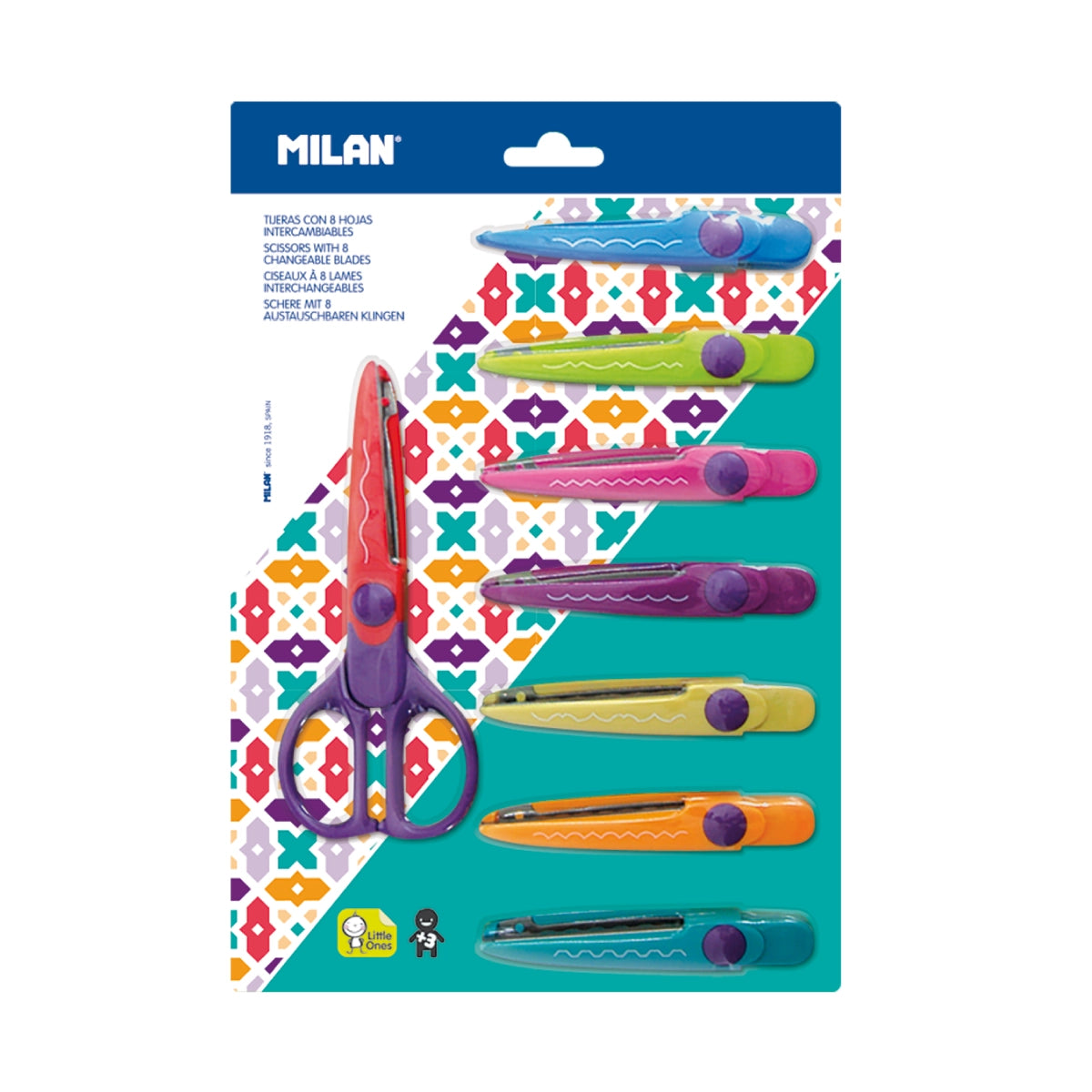 Tisores zig-zag amb 4 fulles intercanviables