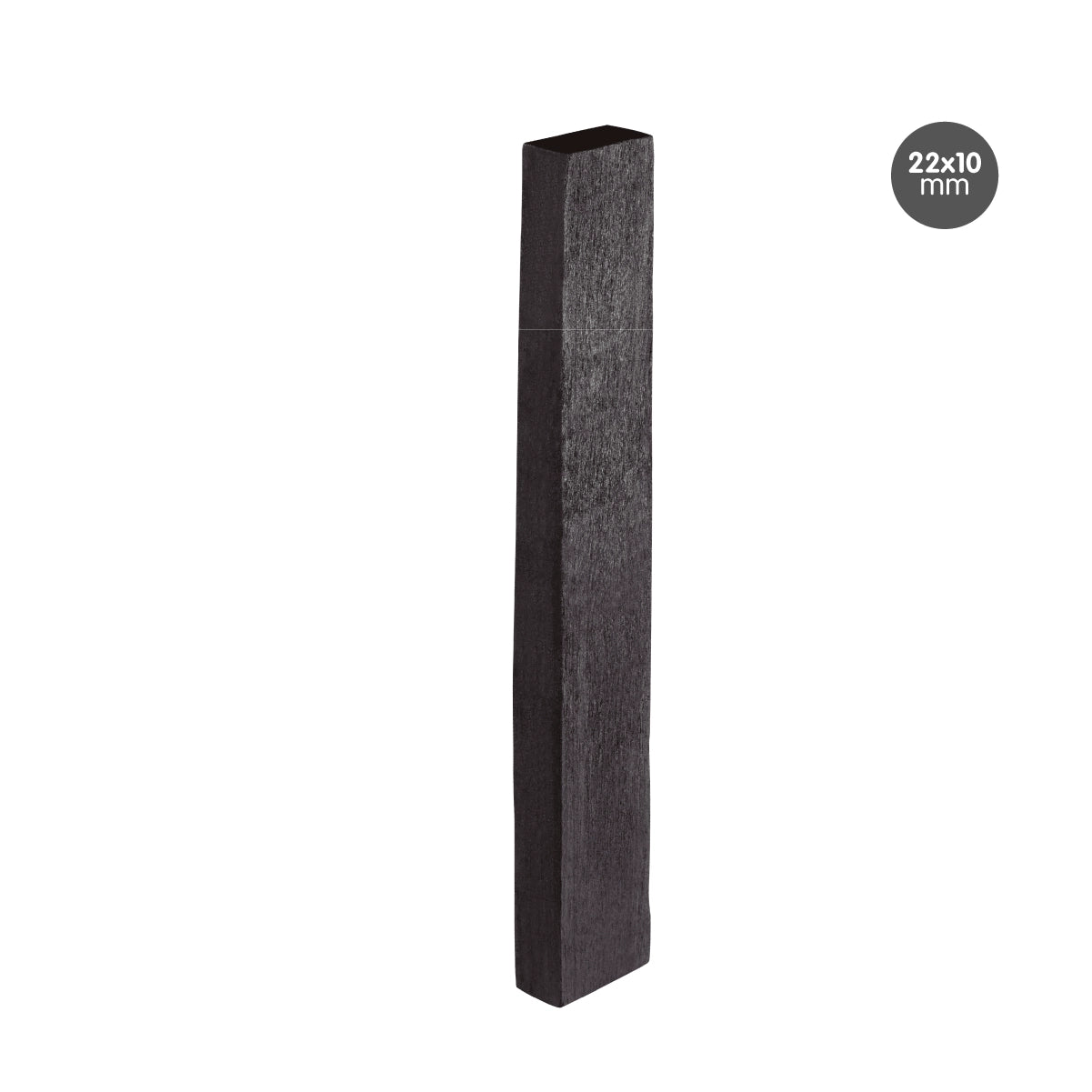 3 barritas de carboncillo natural rectangular 22 x 10 mm