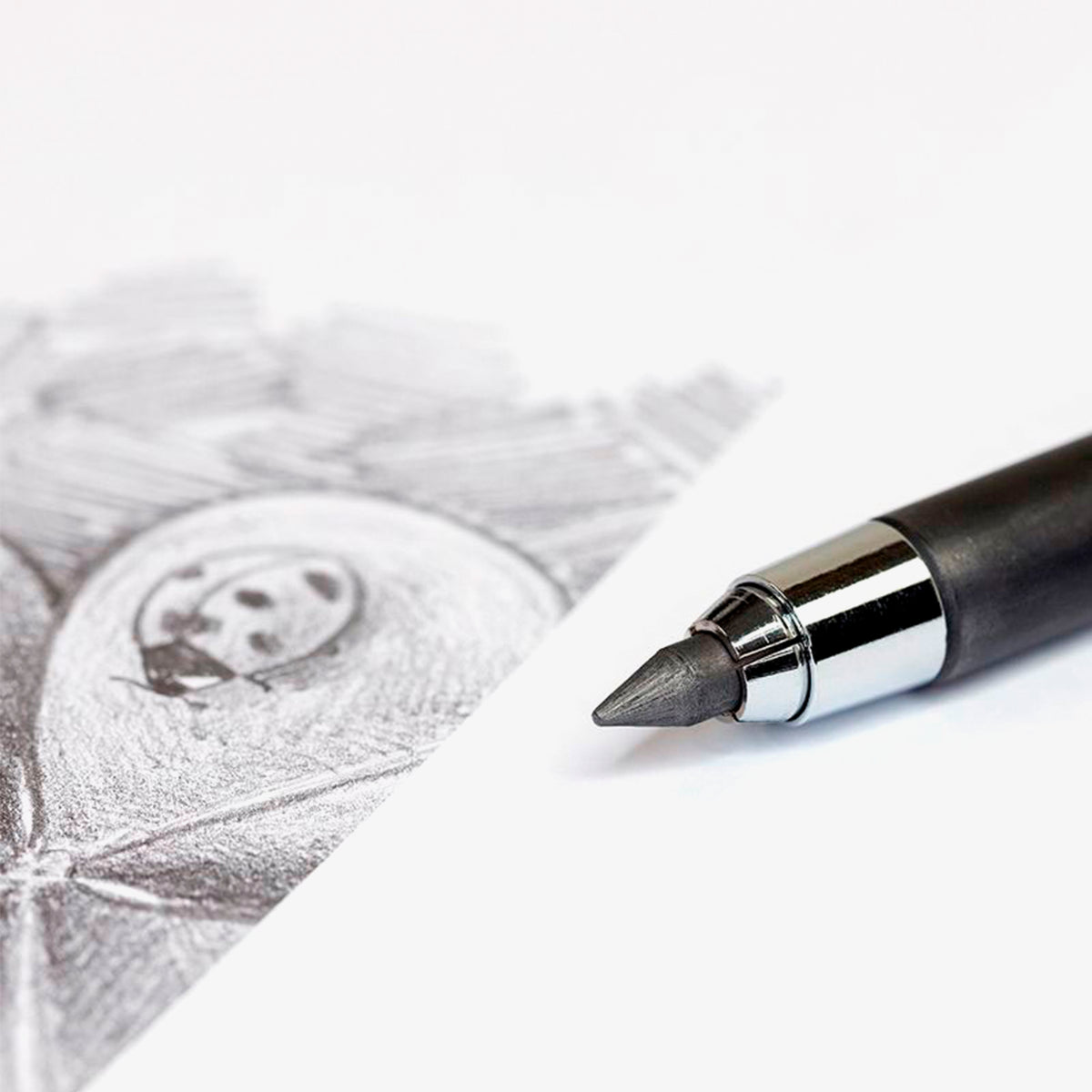 Portaminas profesional para dibujo con mina de 5,2 mm + 6 minas de recambio