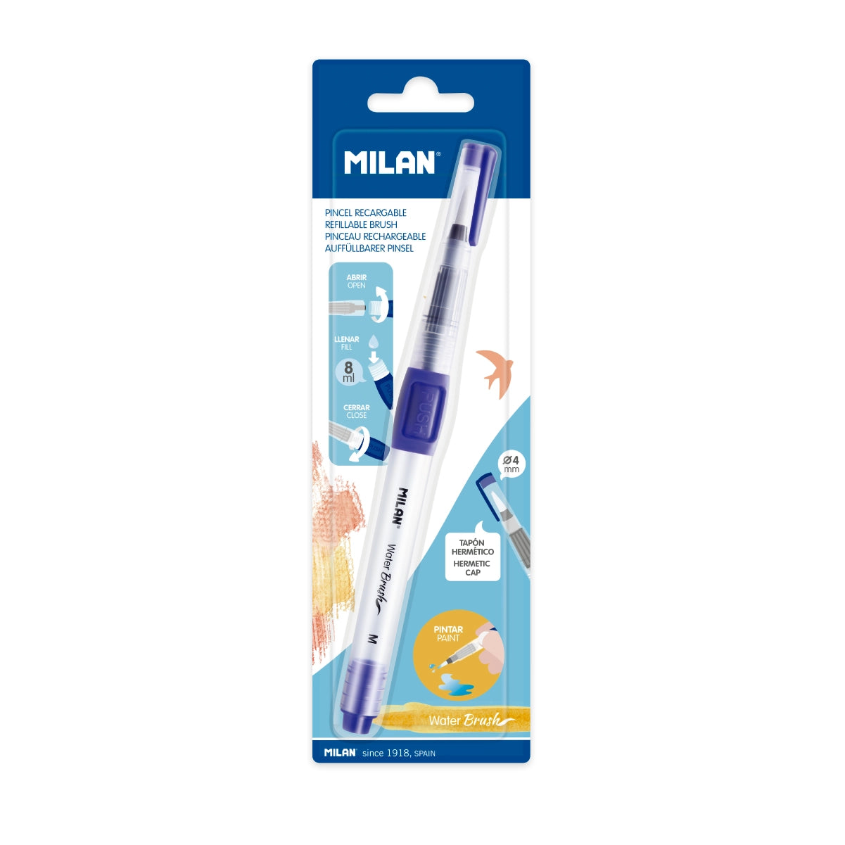 Pincel de agua con depósito recargable Water Brush