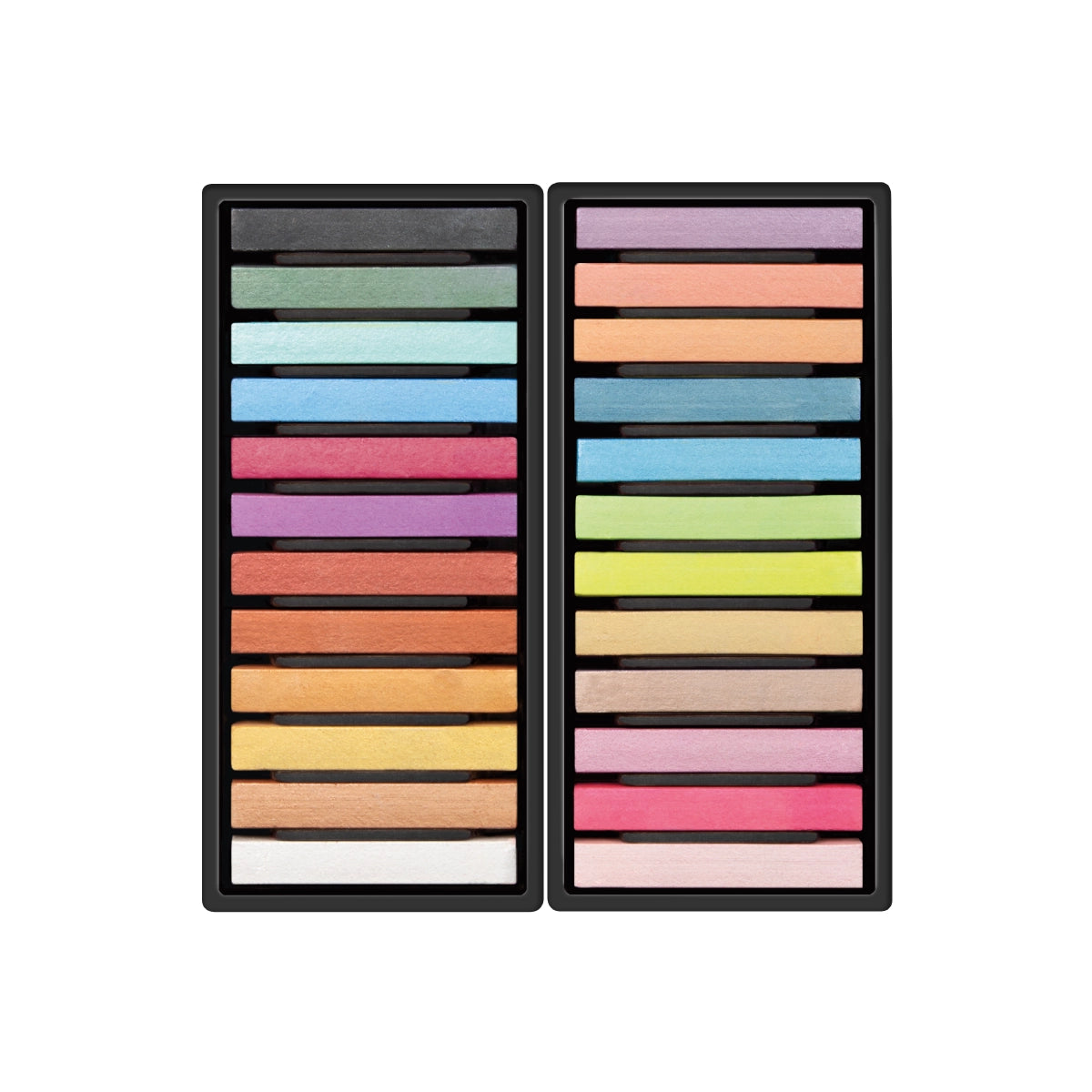 24 barritas soft pastel colores metalizados MILAN Art