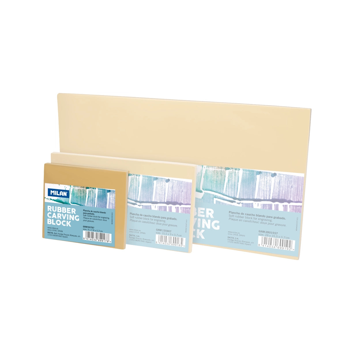 Planxa de gravat Rubber Carving Block petita (9 x 7,8 x 0,7 cm)