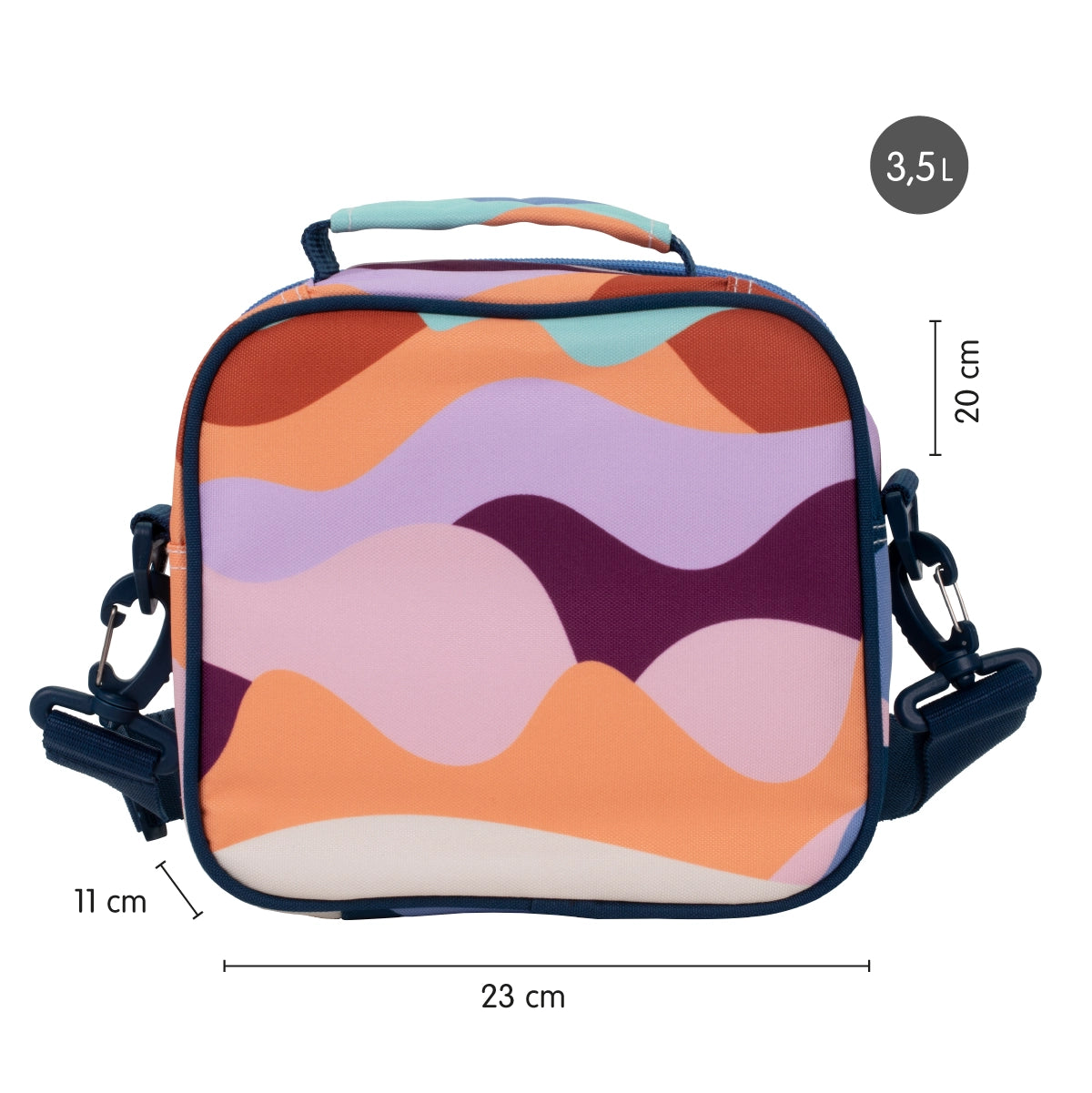 Bolsa isotérmica porta alimentos de 3,5 L con 3 recipientes, The Fun
