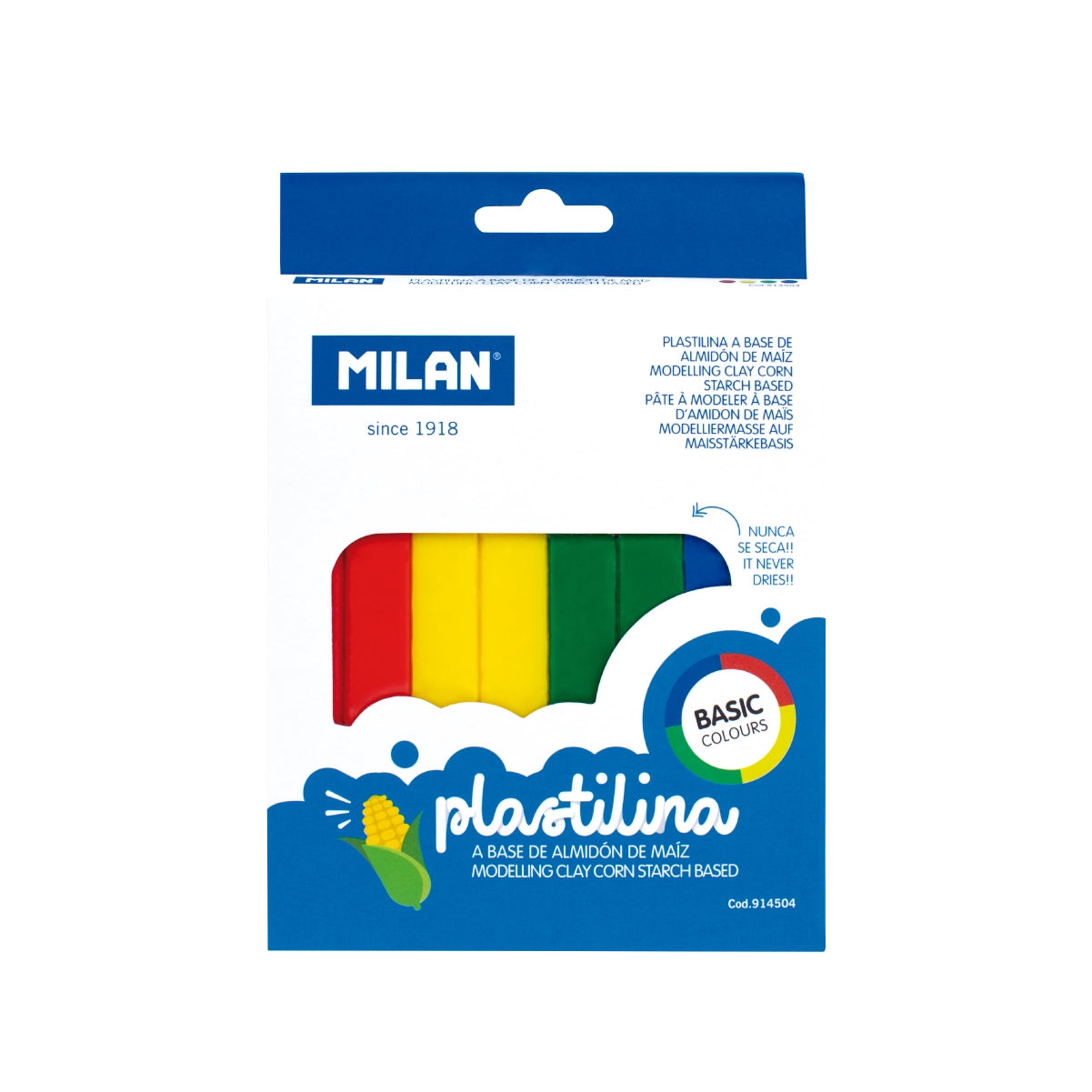 Plastilina de 4 colores (330 g)