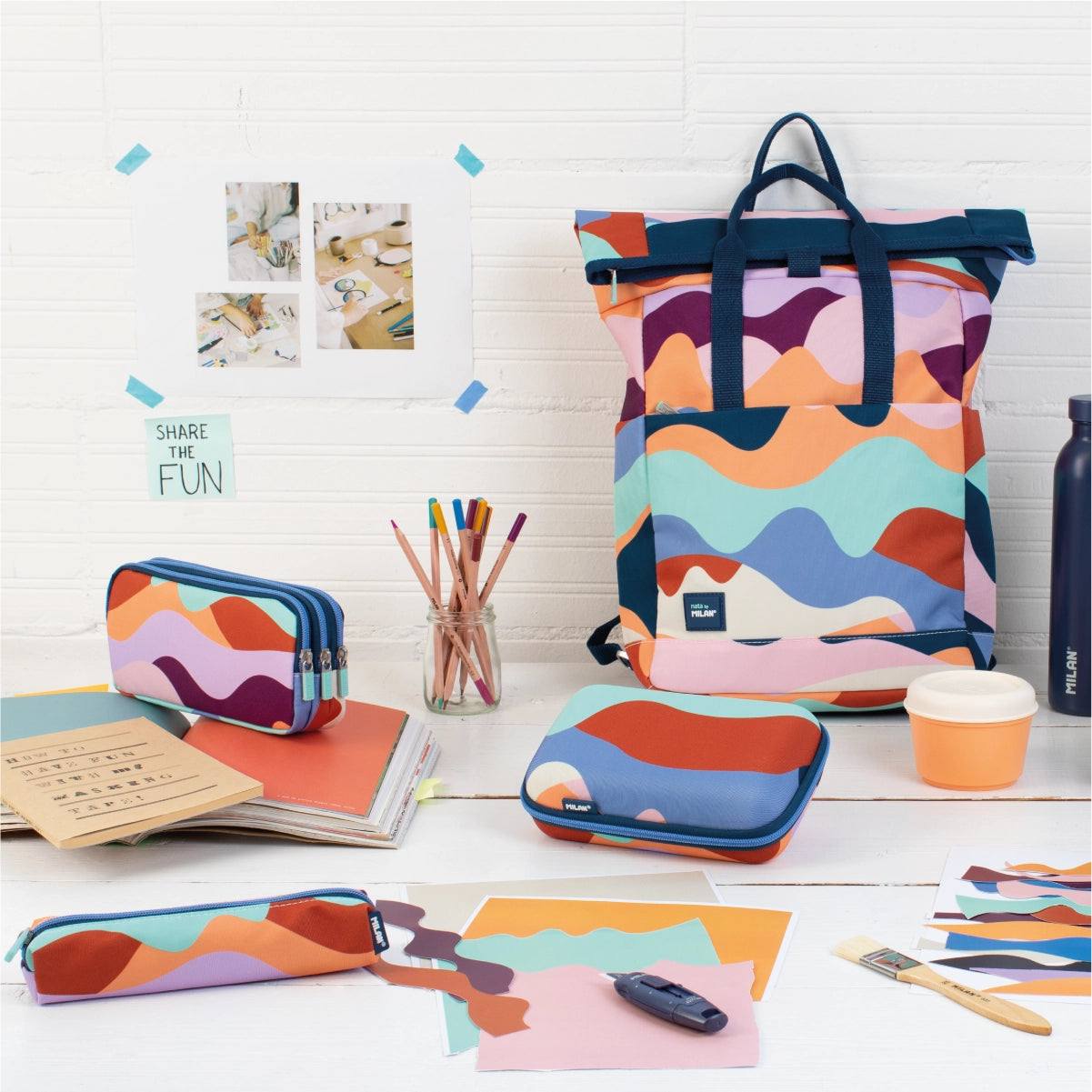 Estuche escolar portatodo de 3 cremalleras, The Fun