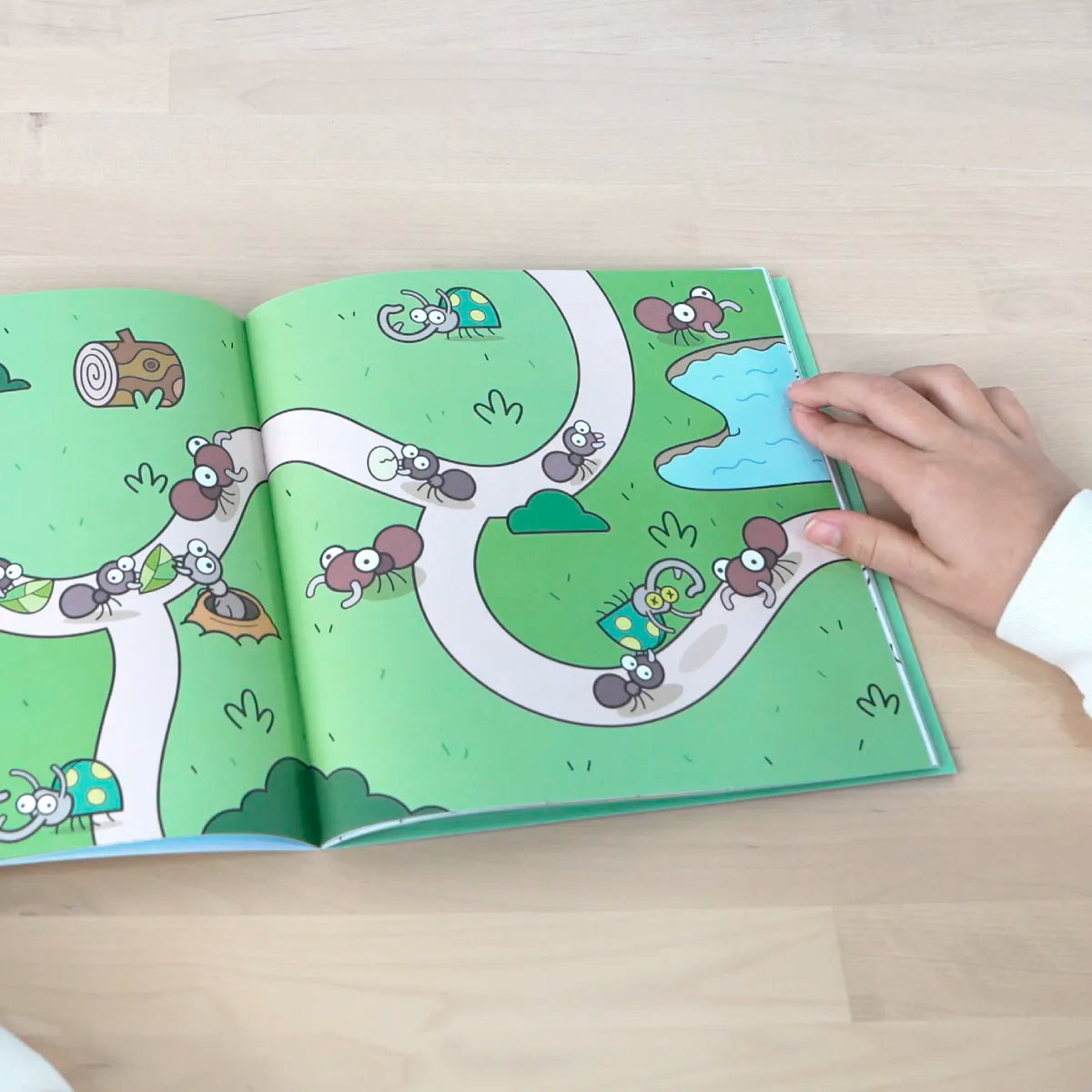 Cuaderno con adhesivos para colorear 'Green & Grow