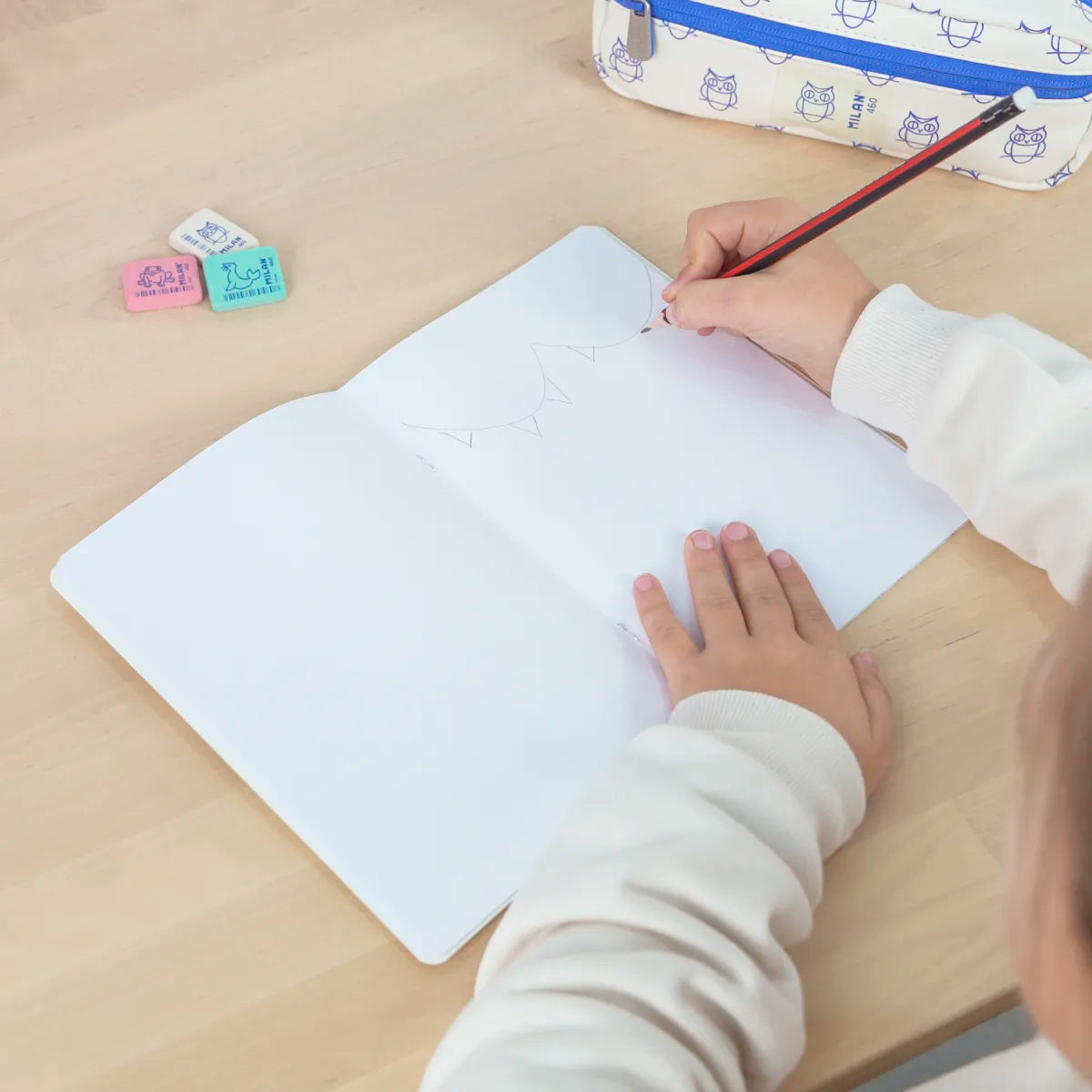 Libreta A5 grapada, 24 hojas blancas de 95 gr/m², 460 since 1918