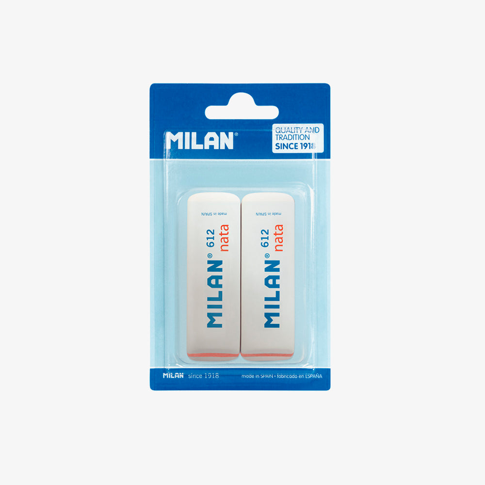 2 gomas de borrar nata® 612 biseladas