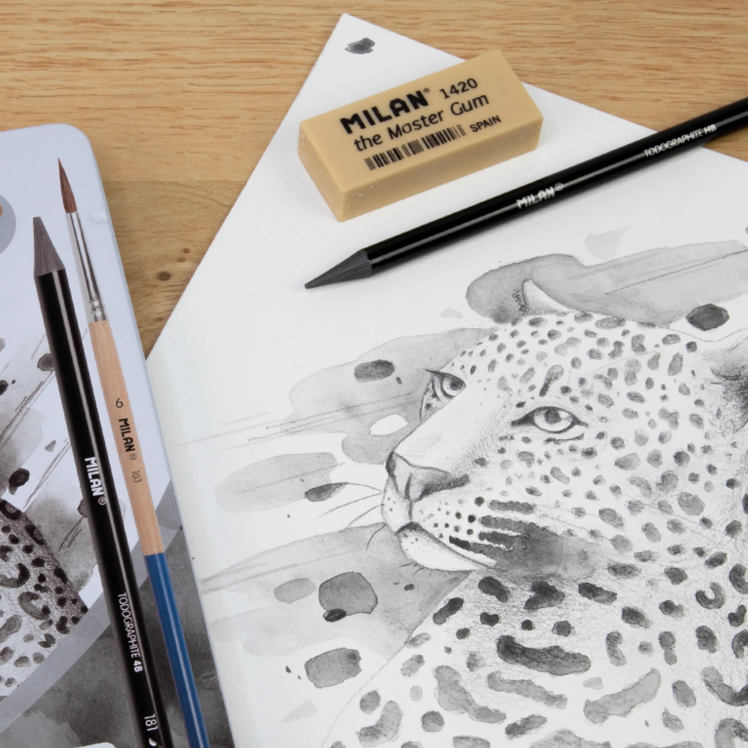 Goma suau 'The Master Gum' per grafit i carbonet (pack 2)
