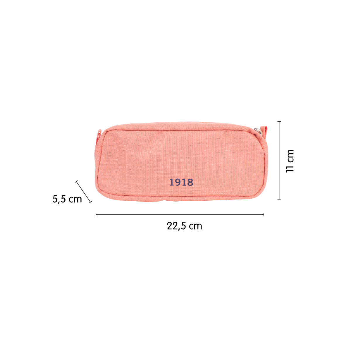 Estuche portatodo rectangular con 2 cremalleras, 430 since 1918