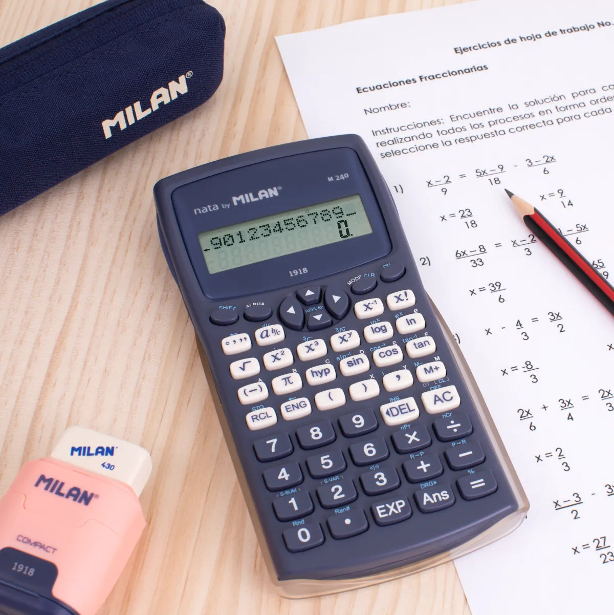 Calculadora científica M240, 430 since 1918