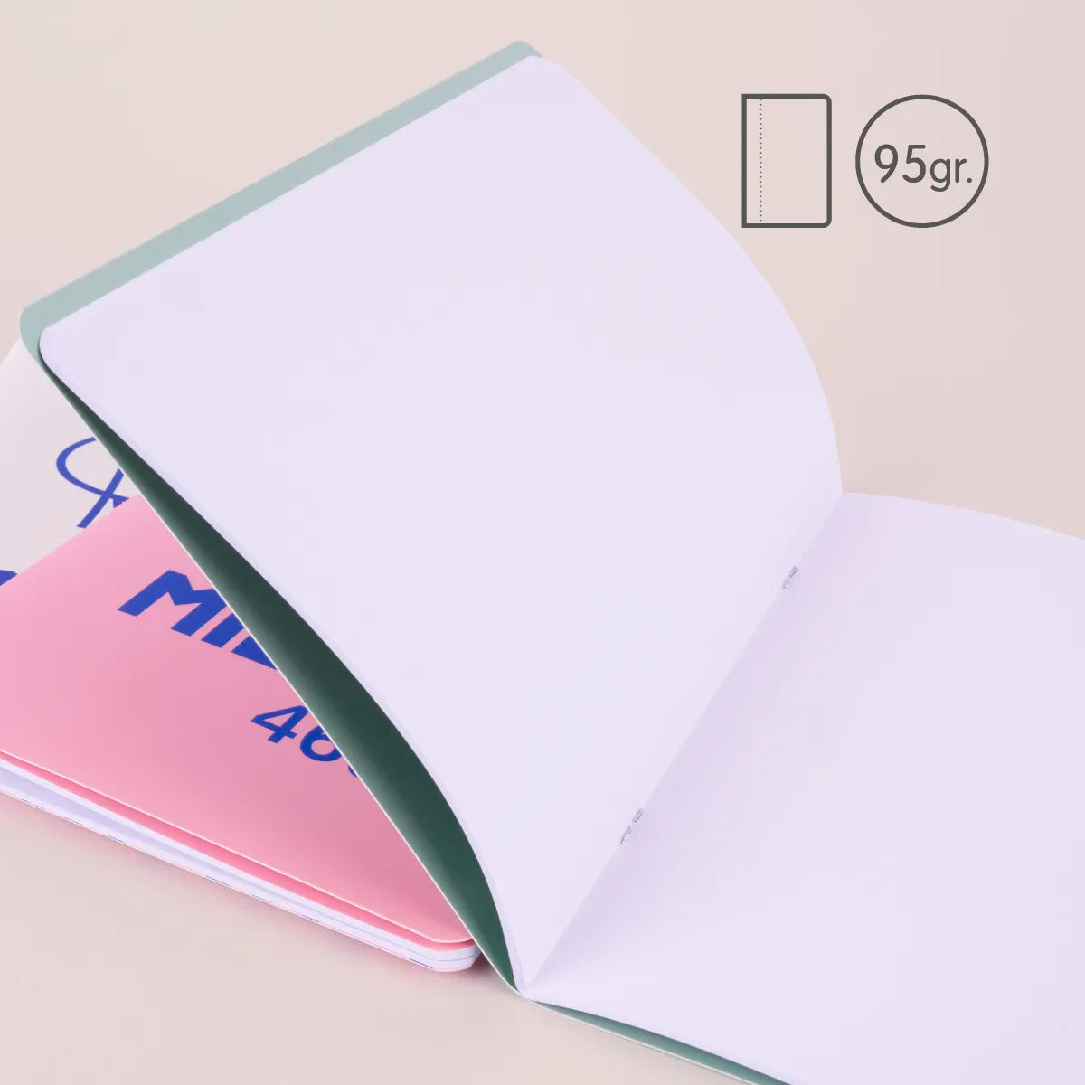 Libreta A5 grapada, 24 hojas blancas de 95 gr/m², 460 since 1918