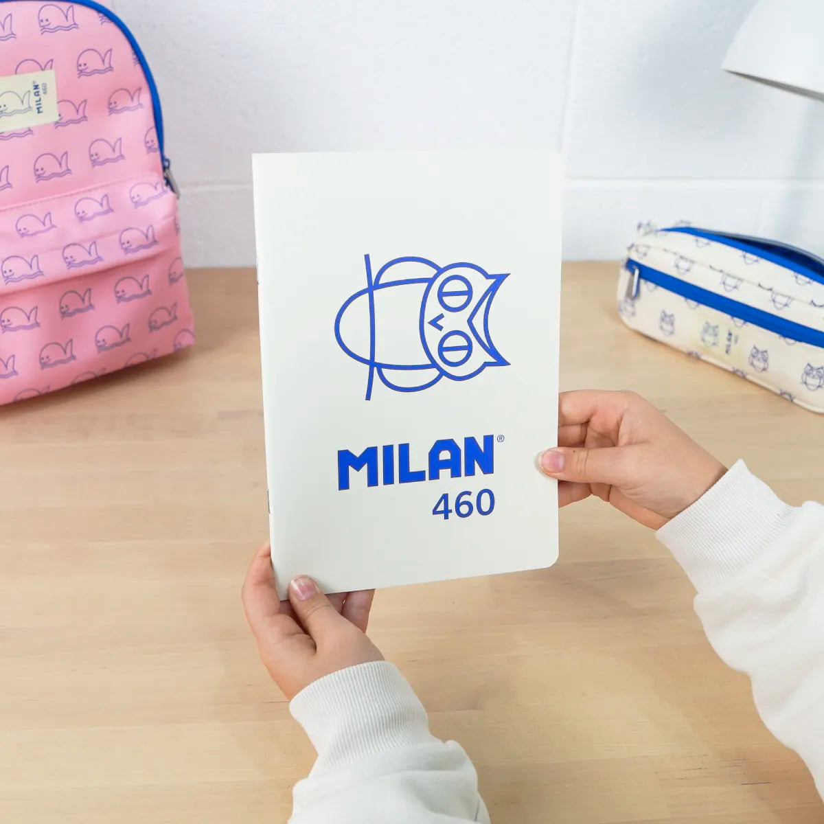Llibreta A5 grapada, paper a línies, 24 fulls de 95 gr/m², 460 since 1918