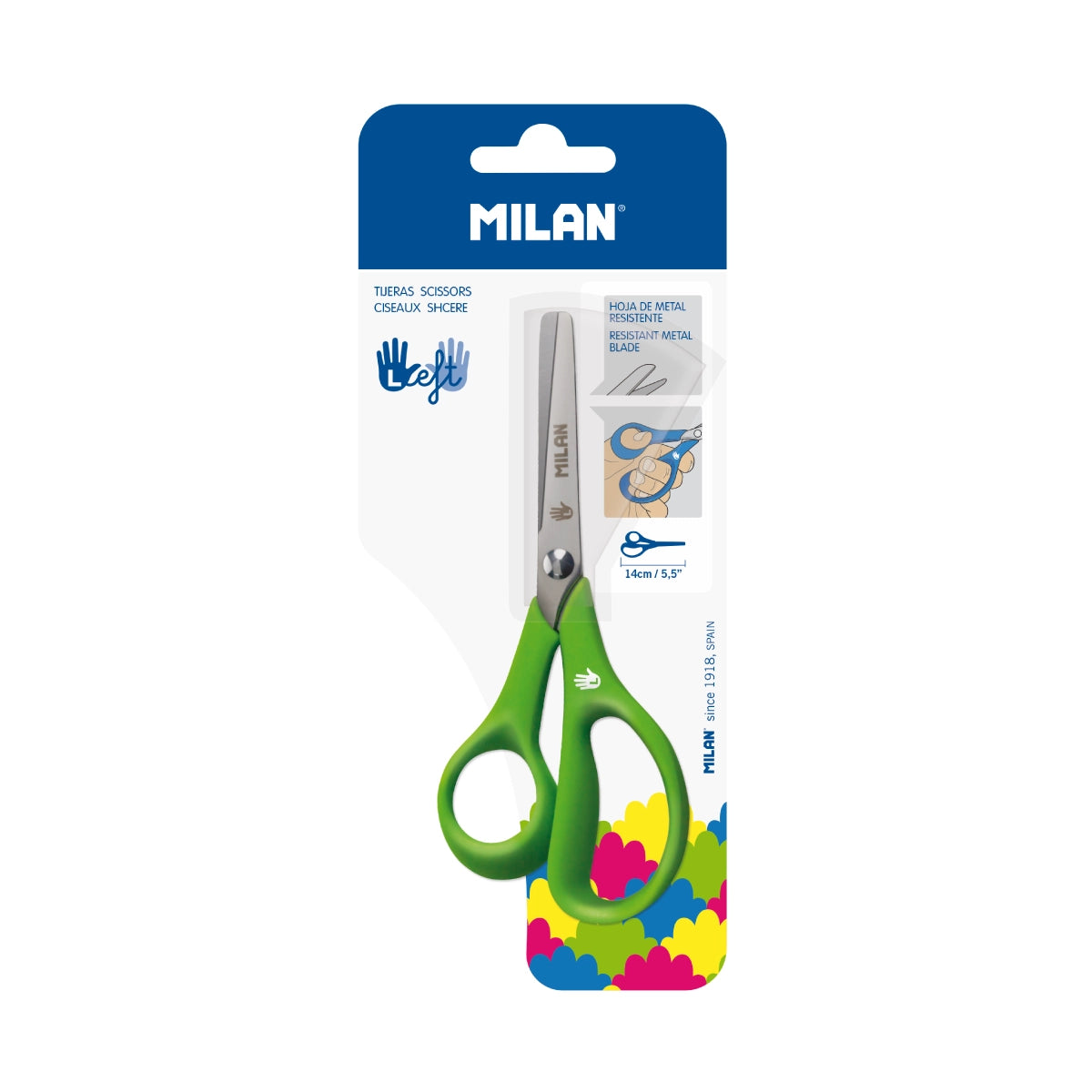 Tijeras escolares para zurdos