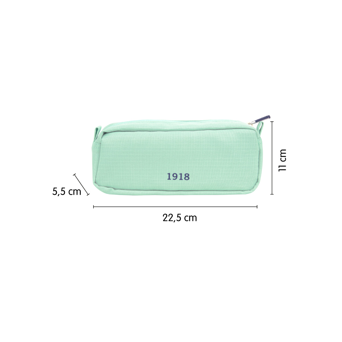 Estuche portatodo rectangular con 2 cremalleras, 430 since 1918