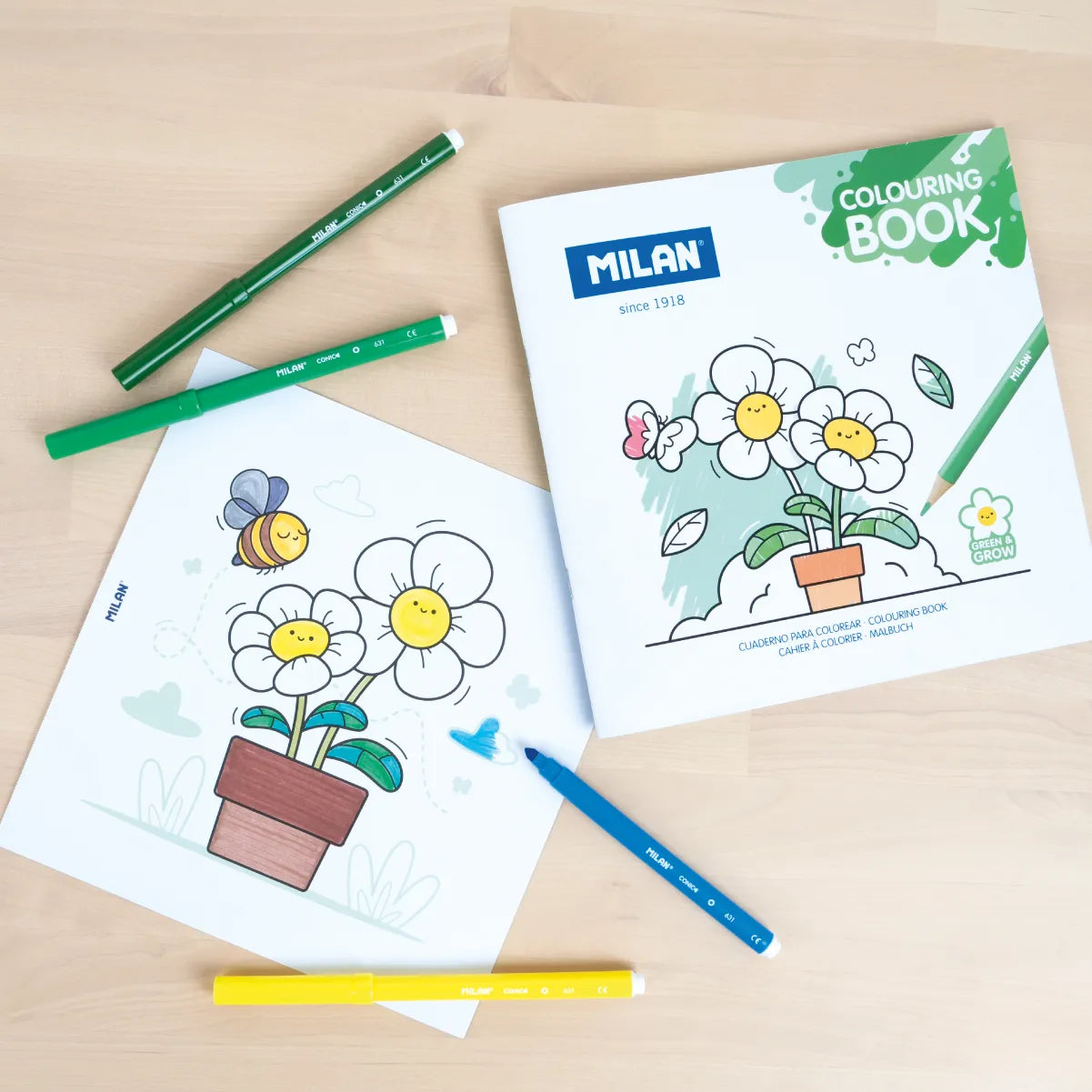 Cuaderno para colorear 'Green & grow'