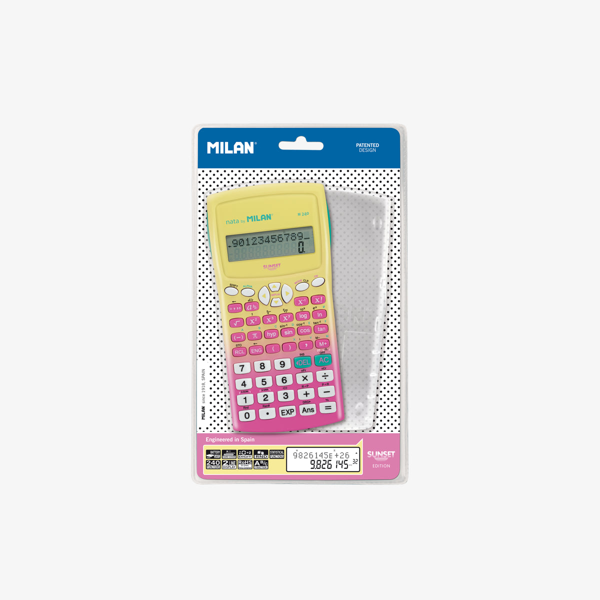 Calculadora científica M240, SUNSET