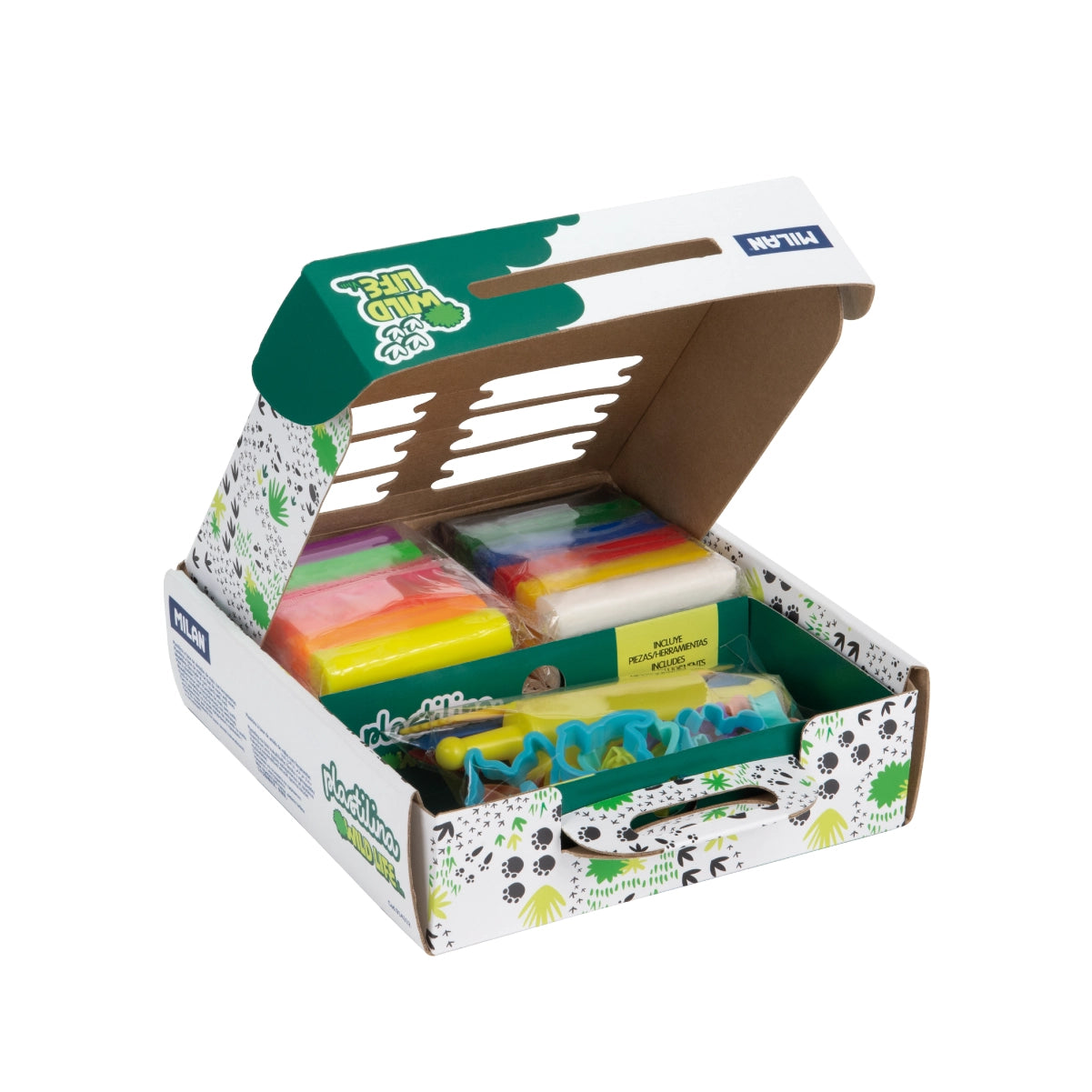 Kit de plastilina con moldes y herramientas 'Wild Life'