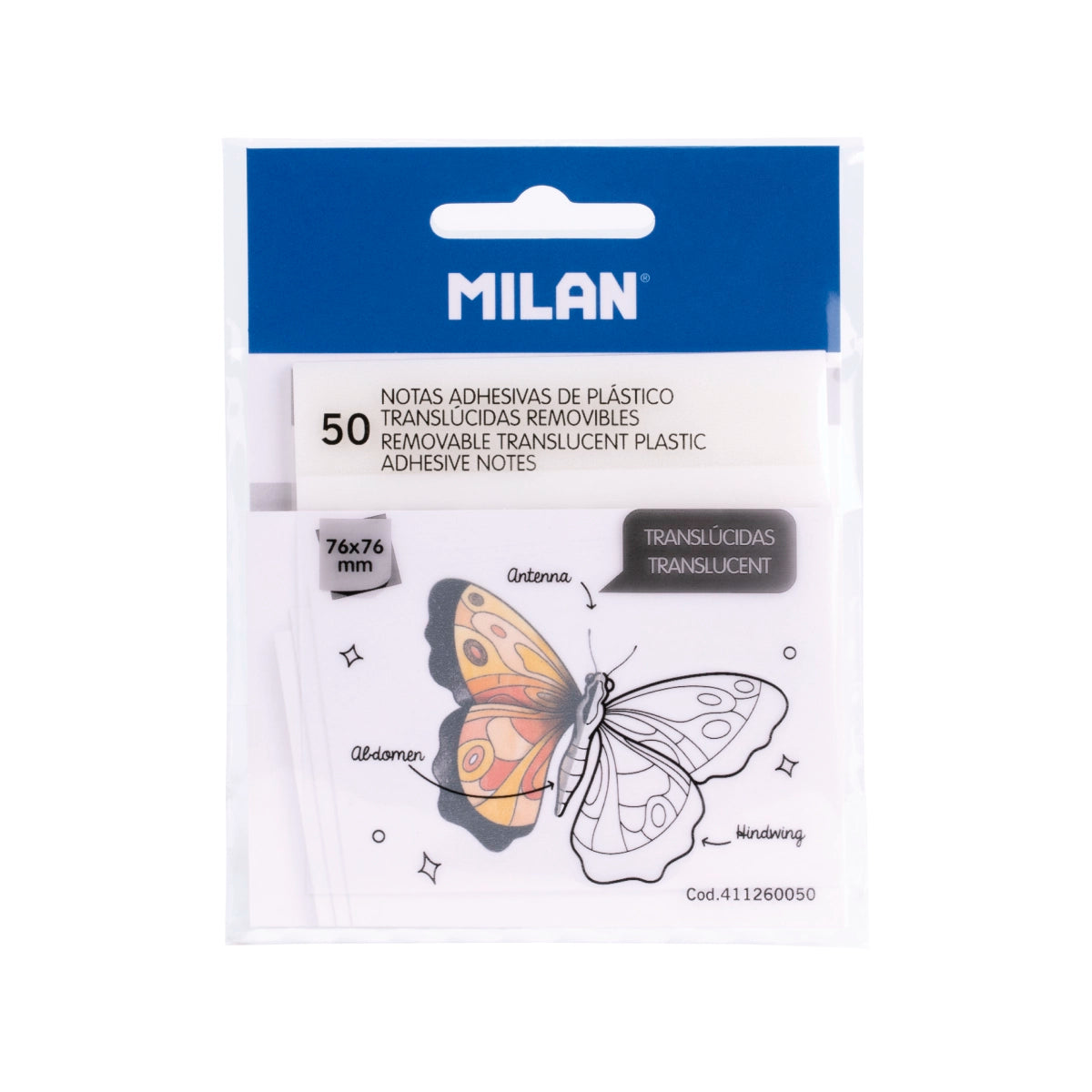 50 notes adhesives transparents