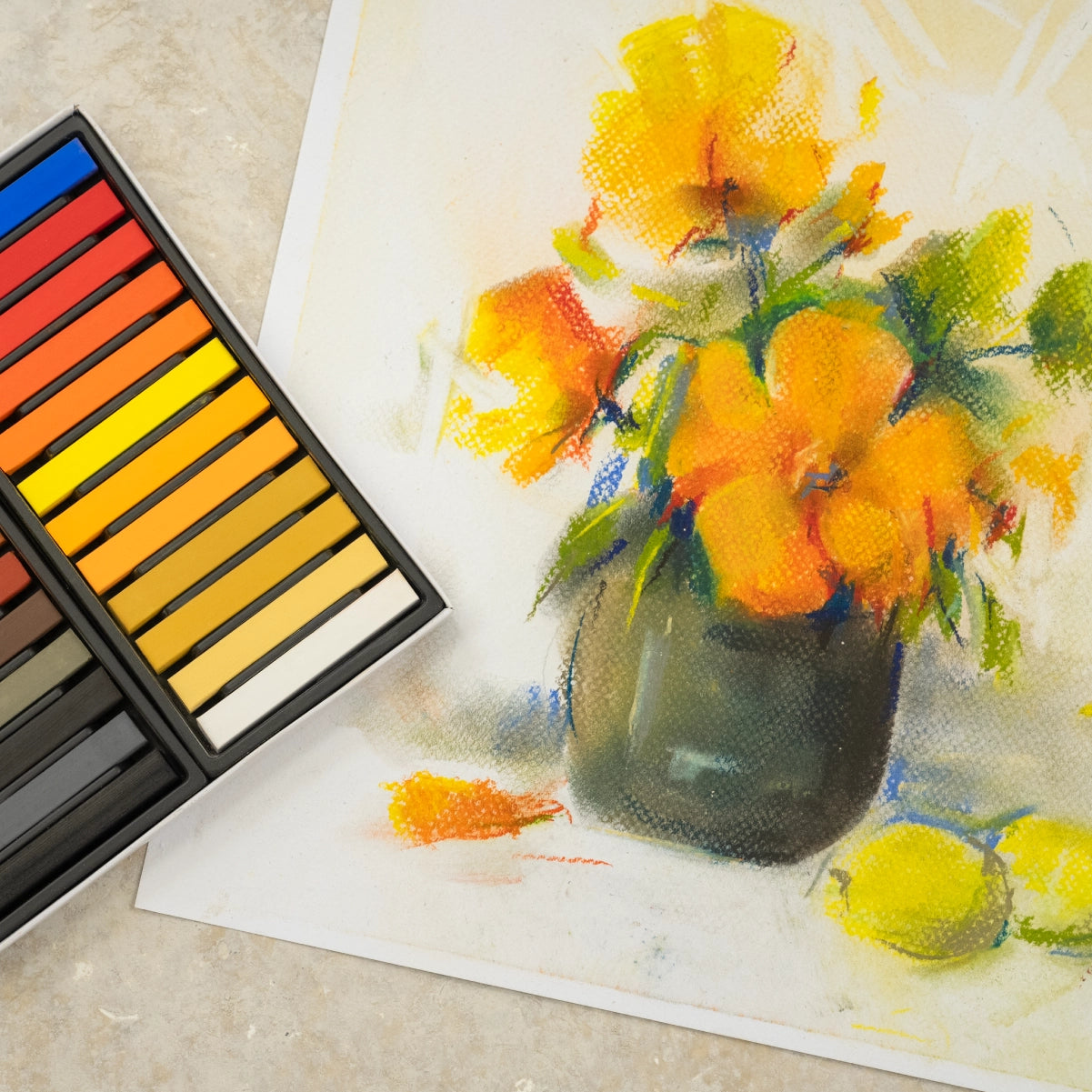 24 barritas soft pastel colores retrato MILAN Art