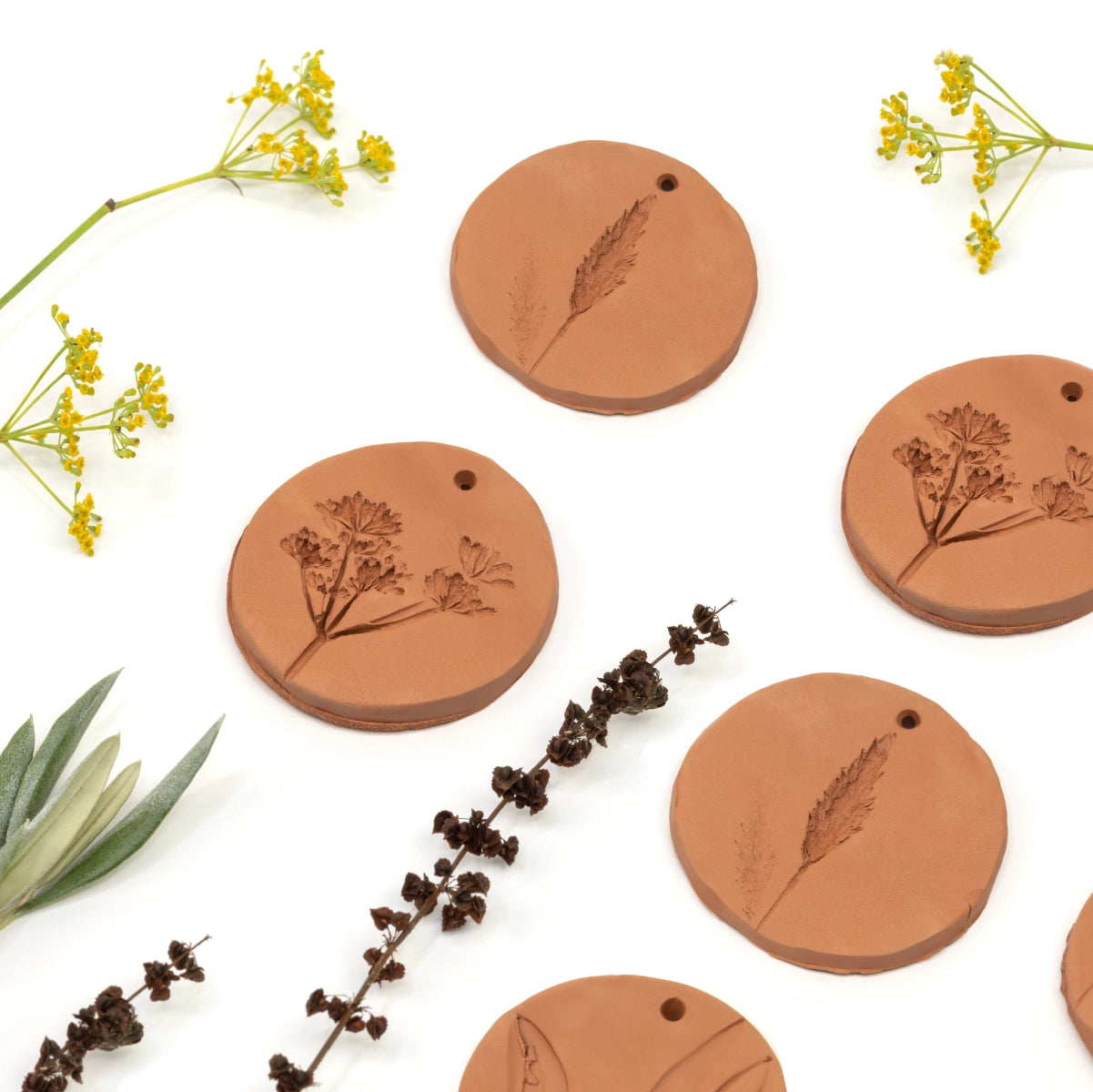 Arcilla natural secado al aire, marrón terracota (400 g)