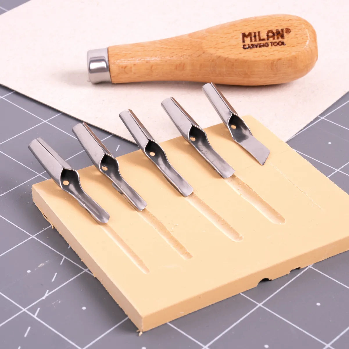 Planxa de gravat Rubber Carving Block mitjana (15,5 x 9 x 0,7 cm)