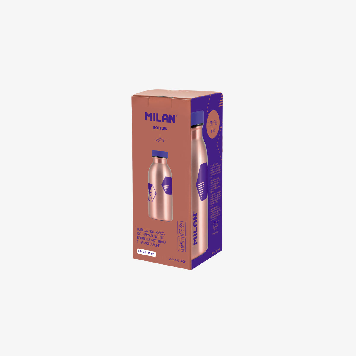Botella isotérmica pequeña de 0,35 L, Copper