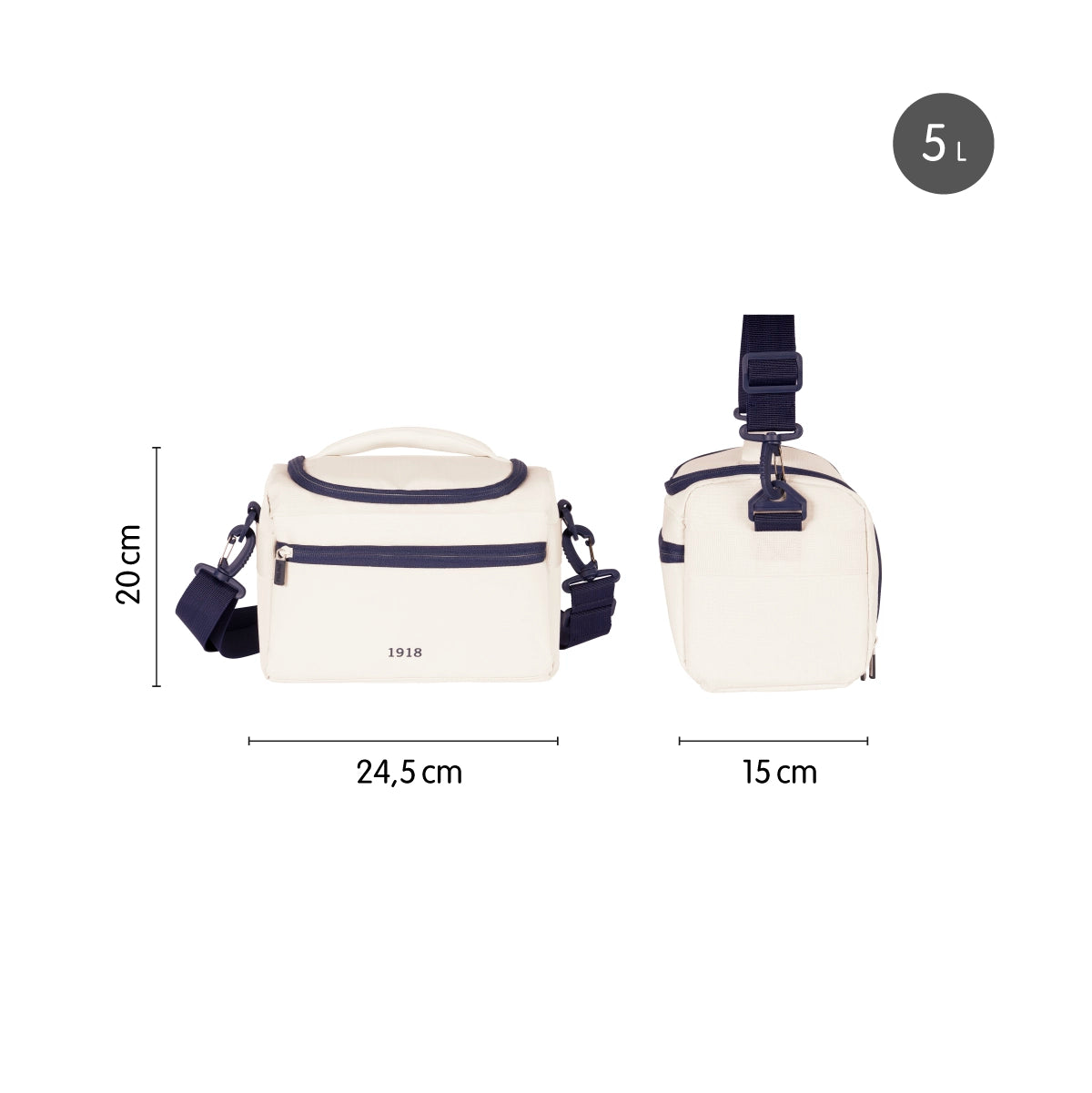 Bolsa isotérmica porta alimentos de gran capacidad 5 L, 430 since 1918