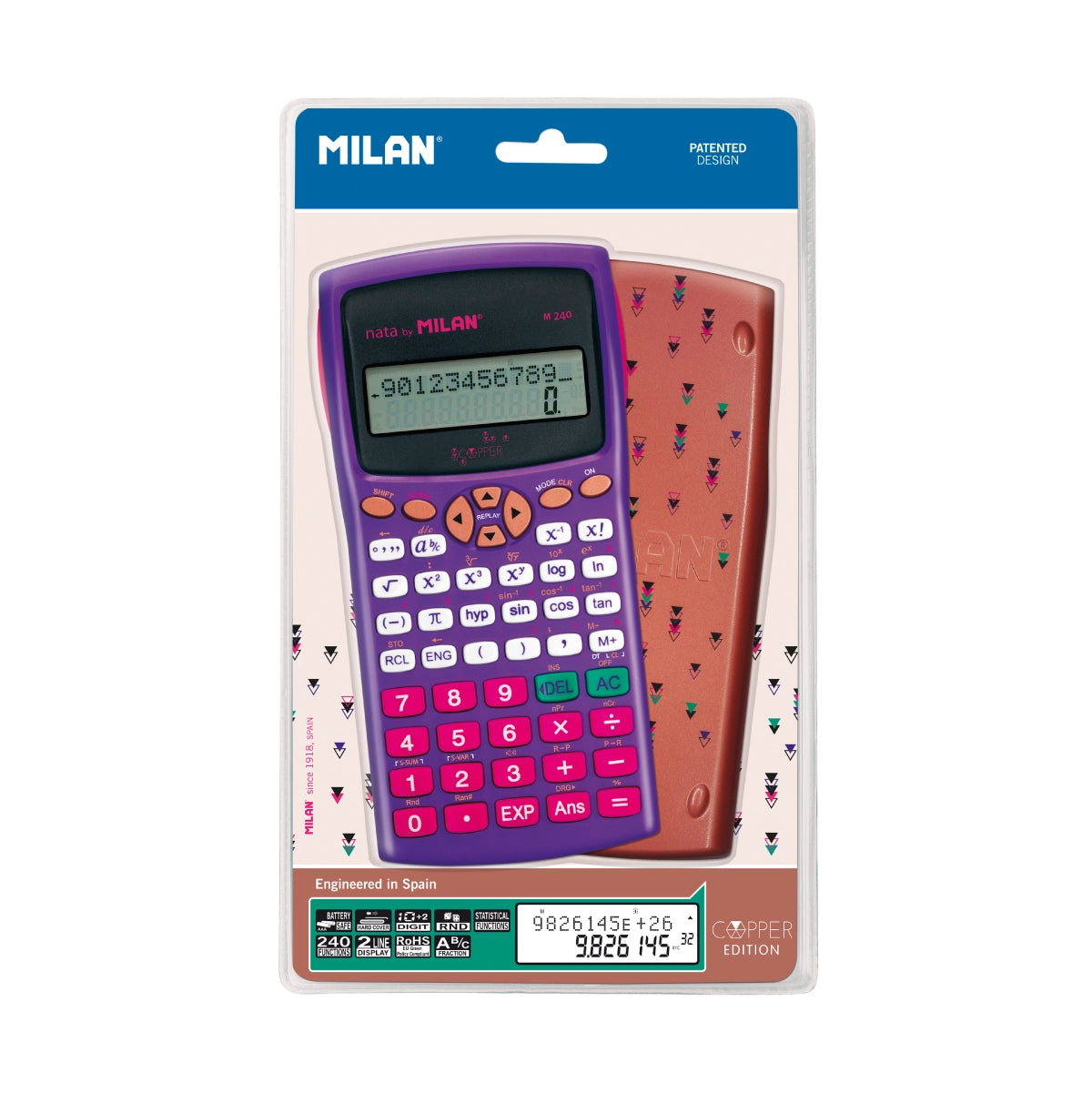 Calculadora científica M240, Copper