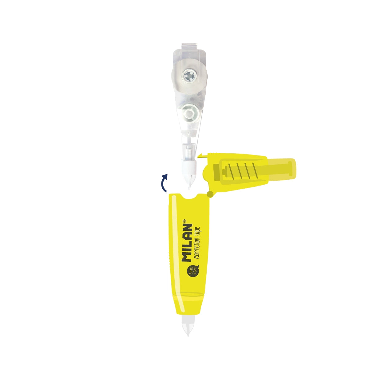 2 recambios cinta correctora con pulsador Acid (5 mm x 6 m)